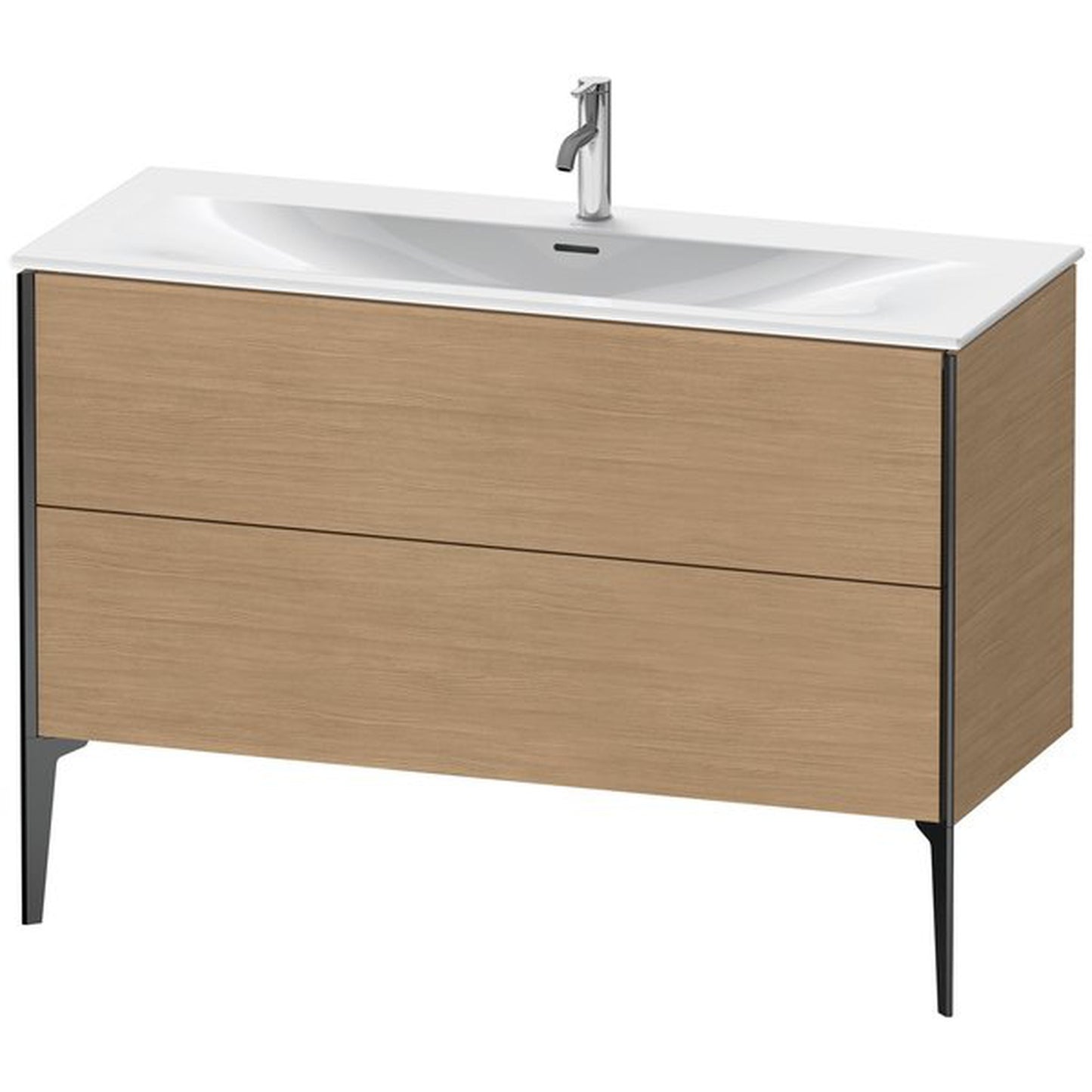 Duravit Xviu 48" x 23" x 19" Two Drawer Floorstanding Vanity Unit, European Oak (XV43040B252)