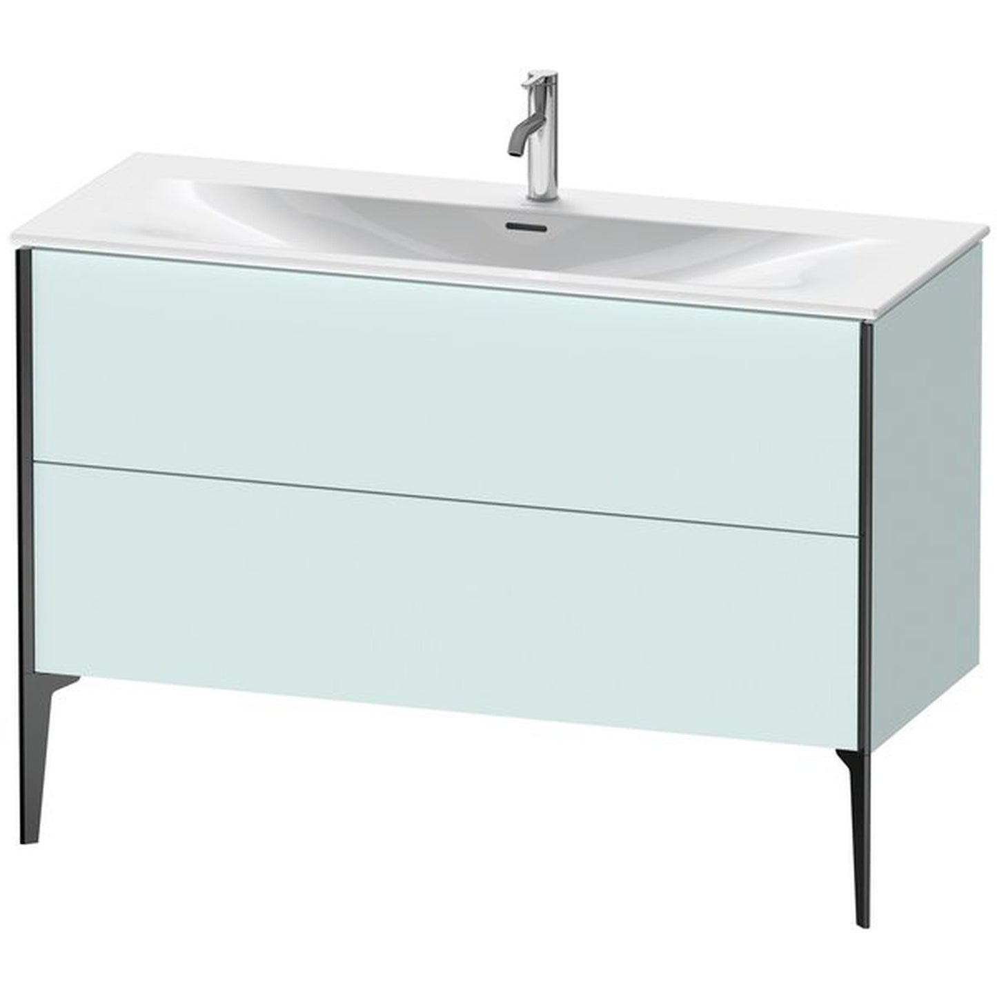 Duravit Xviu 48" x 23" x 19" Two Drawer Floorstanding Vanity Unit, Light Blue (XV43040B209)