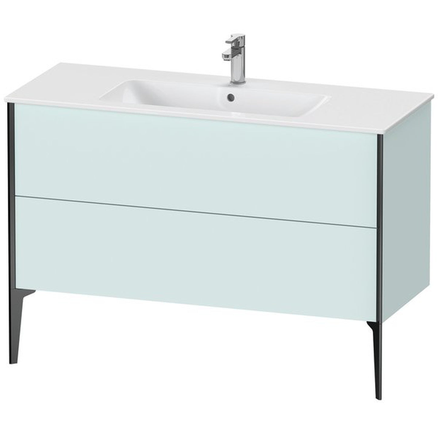 Duravit Xviu 48" x 23" x 19" Two Drawer Floorstanding Vanity Unit, Light Blue (XV44840B209)