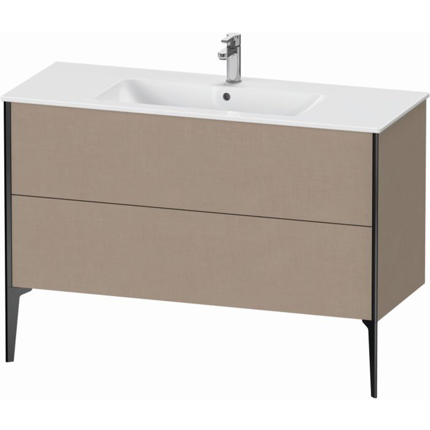 Duravit Xviu 48" x 23" x 19" Two Drawer Floorstanding Vanity Unit, Linen (XV44840B275)