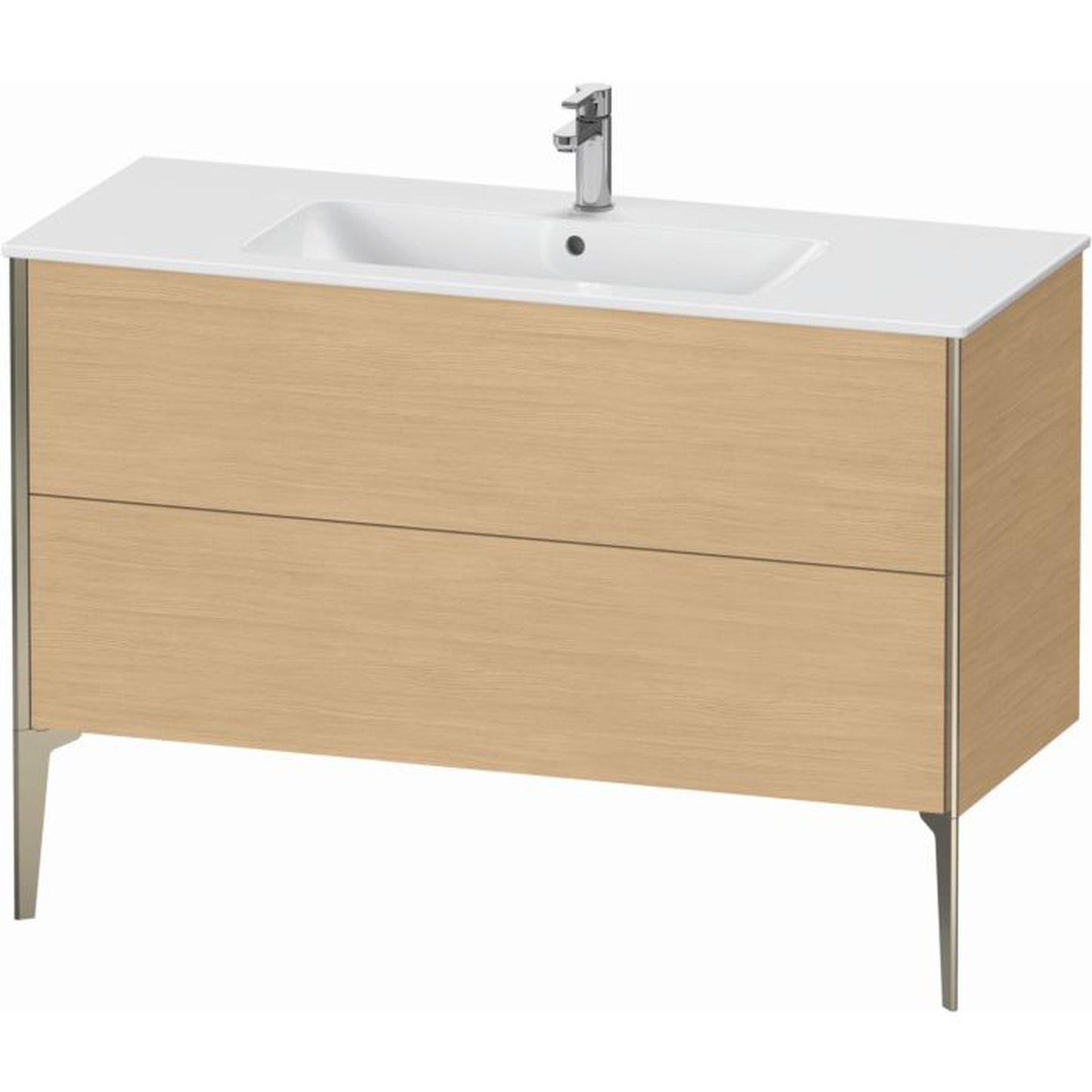 Duravit Xviu 48" x 23" x 19" Two Drawer Floorstanding Vanity Unit, Natural Oak (XV44840B130)