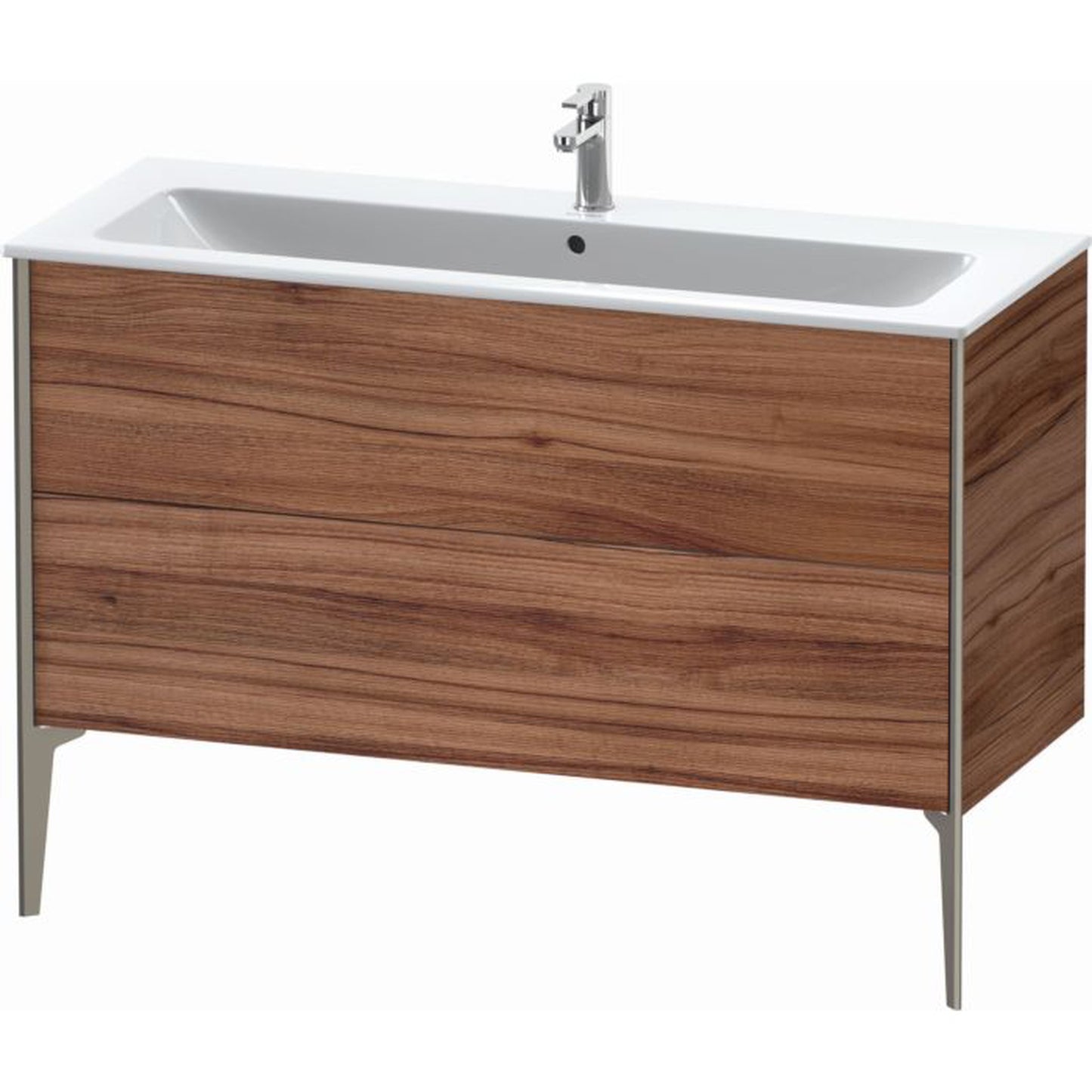 Duravit Xviu 48" x 23" x 19" Two Drawer Floorstanding Vanity Unit, Natural Walnut (XV44840B179)