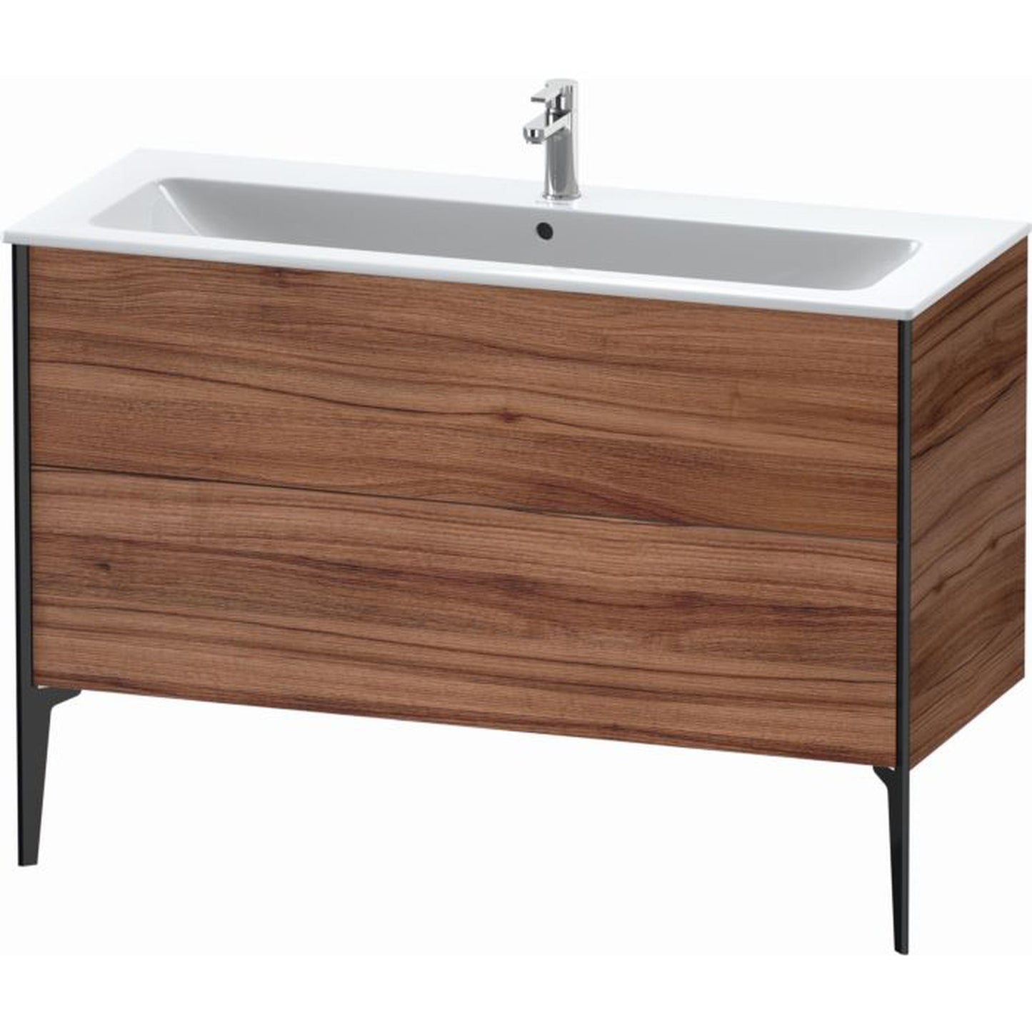 Duravit Xviu 48" x 23" x 19" Two Drawer Floorstanding Vanity Unit, Natural Walnut (XV44840B279)