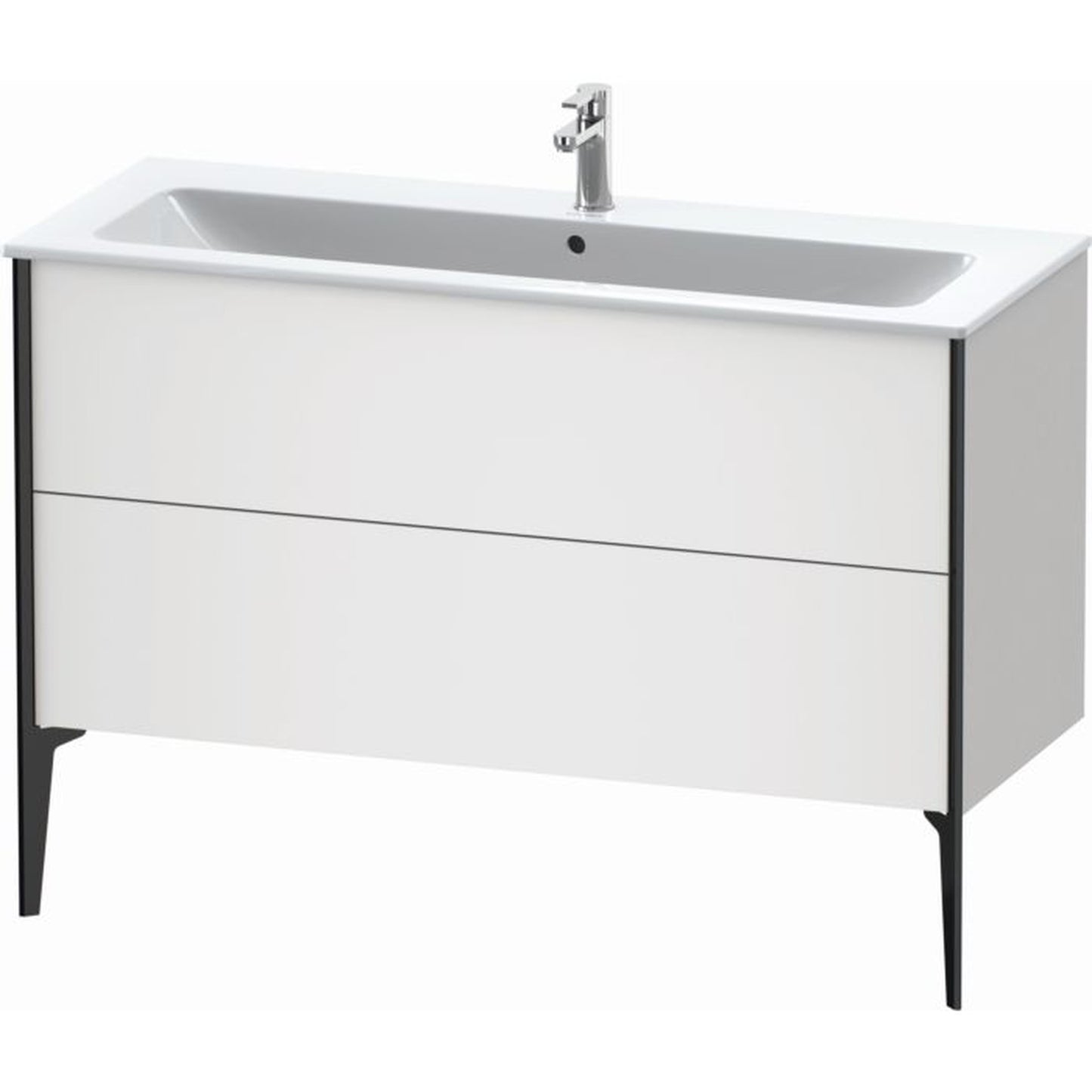 Duravit Xviu 48" x 23" x 19" Two Drawer Floorstanding Vanity Unit, White Matt (XV44840B218)