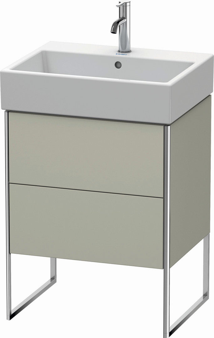 Duravit XSquare 23" Taupe Two Drawer Floorstanding Vanity Unit (XS447306060)