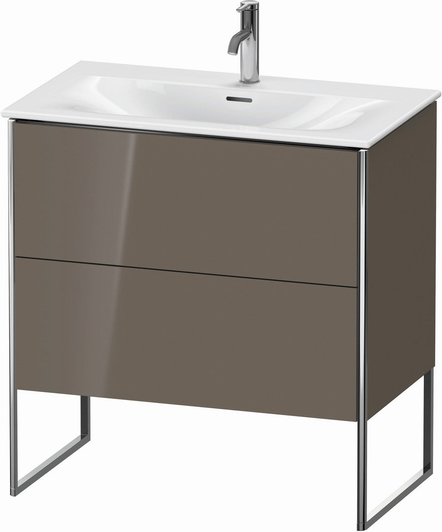 Duravit XSquare 32" Flannel Gray Two Drawer Floorstanding Vanity Unit (XS452408989)