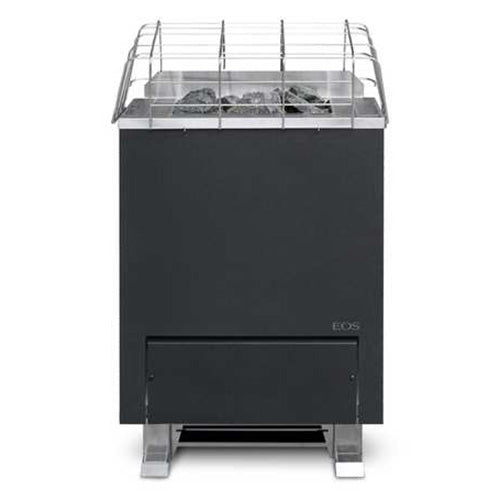 EOS Gracil 208V/3PH 7.5kW Black Freestanding Slim-Depth Electric Sauna Heater