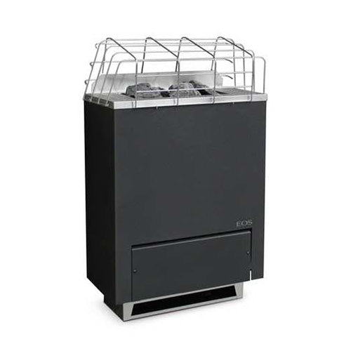 EOS Gracil W 240V/2PH 9kW Black Wall-Mounted Slim-Depth Electric Sauna Heater