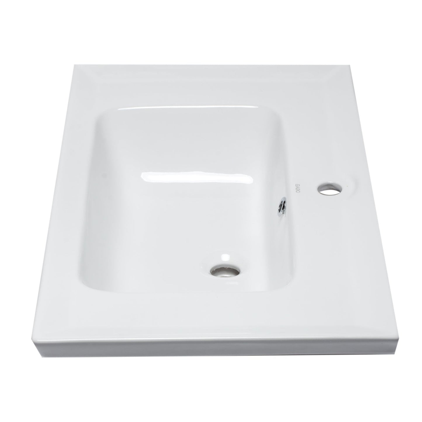 Eago 32"x19" White Ceramic Drop In Bathroom Sink