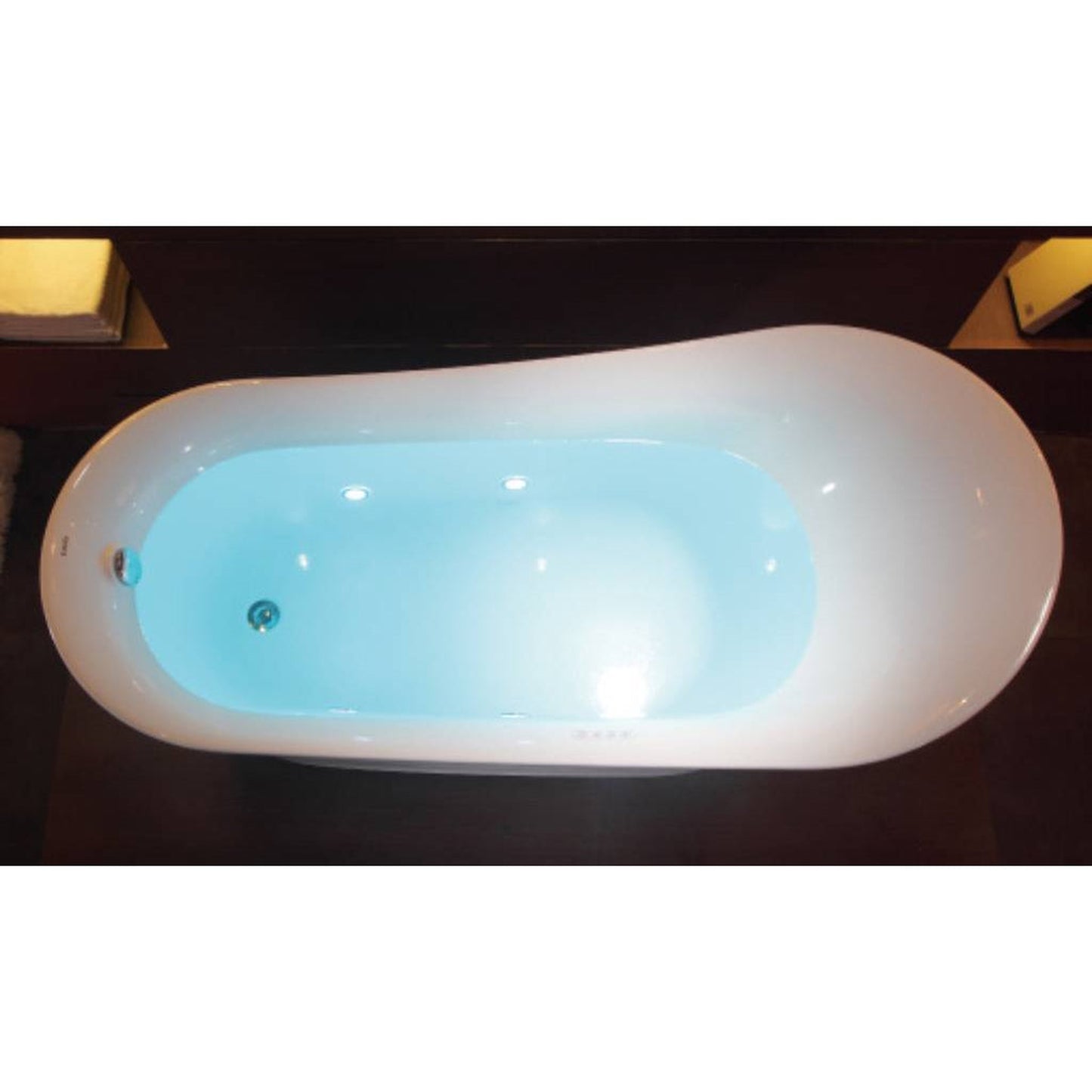 Eago Free Standing Air Bubble 69" White Bathtub