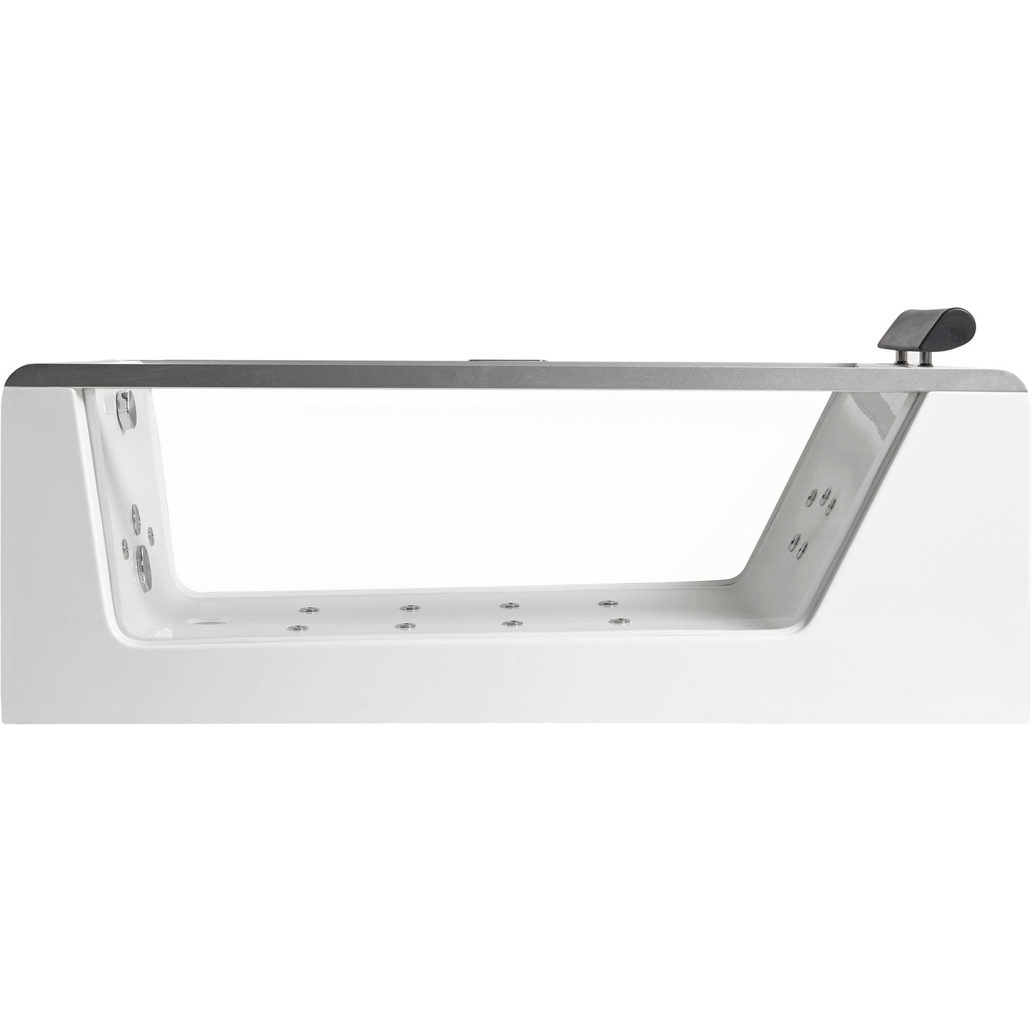 Eago Whirlpool 6 ft Rectangular Acrylic White Bathtub