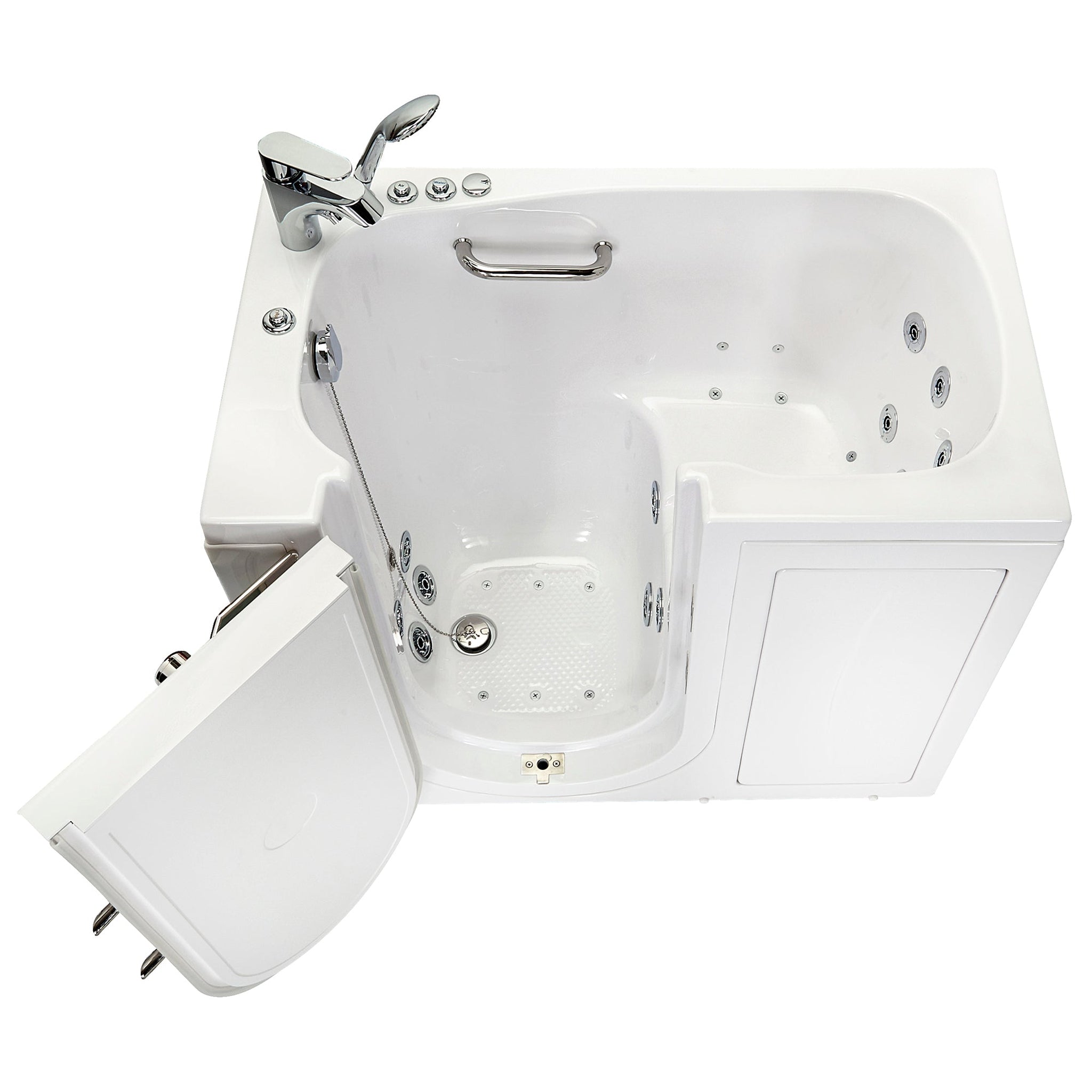 Ella's Bubbles Mobile 26" x 45" White Acrylic Air and Hydro Massage Wa