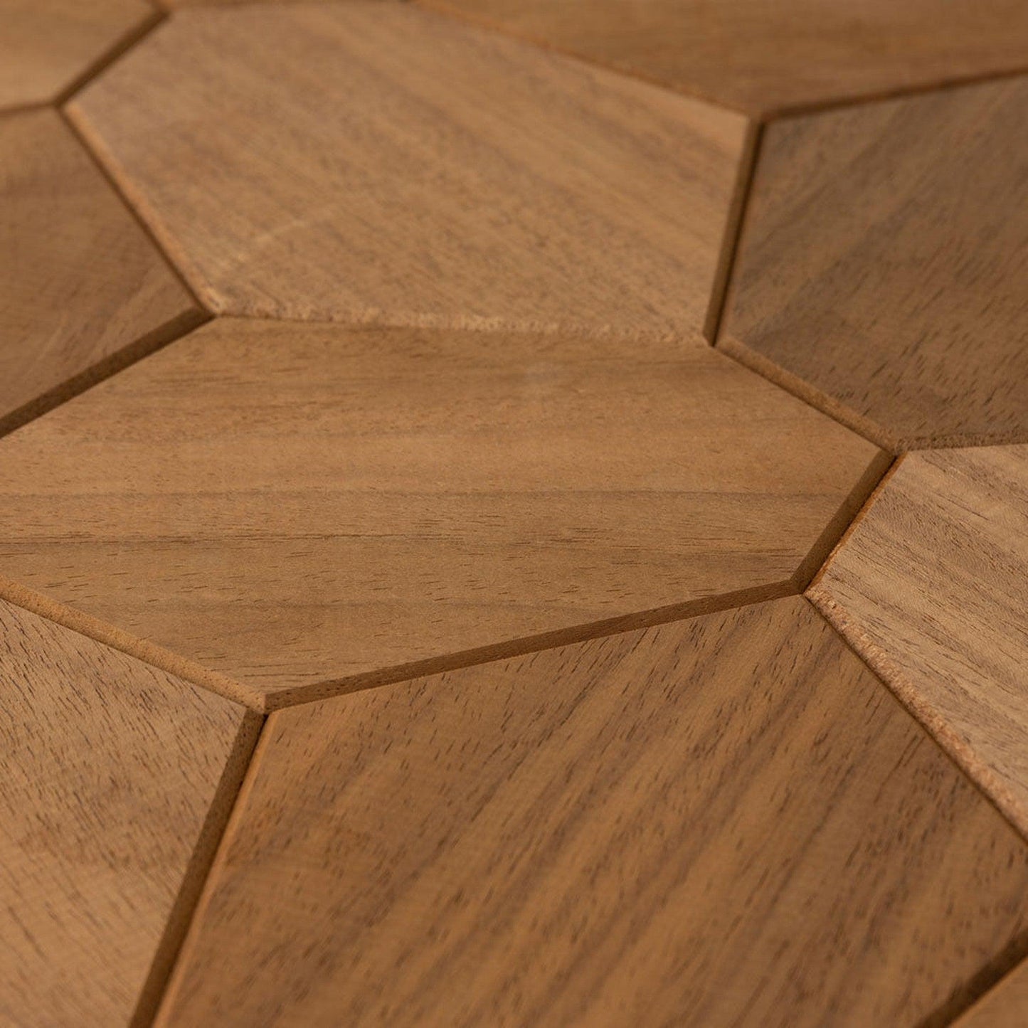 EmotionWood Hexagon Thermo-Abachi Decorative Sauna Wall Panel