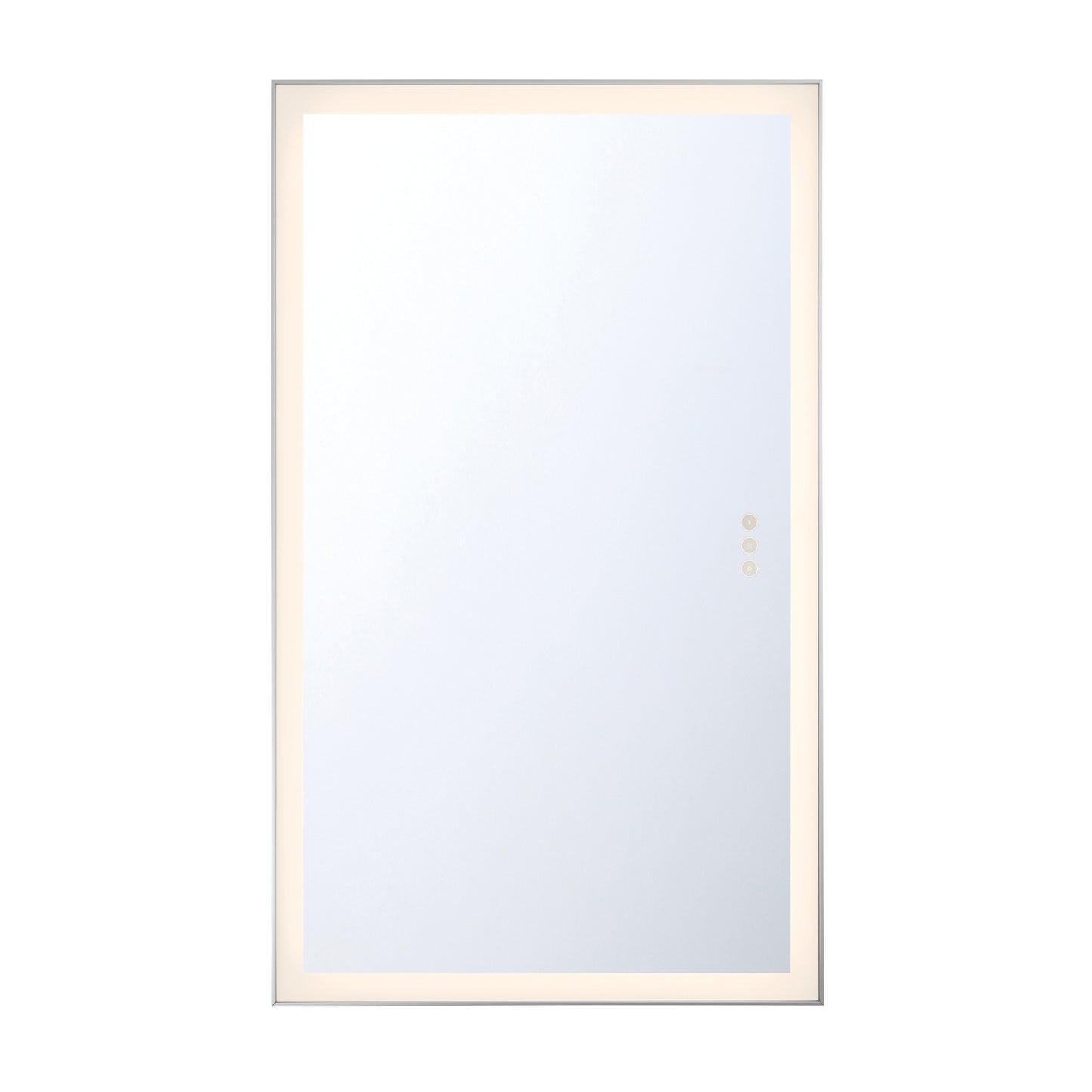 Eurofase Lighting Lenora 54" Integrated LED Aluminum Anodized Silver Glass Frame Rectangle Dimmable Mirror