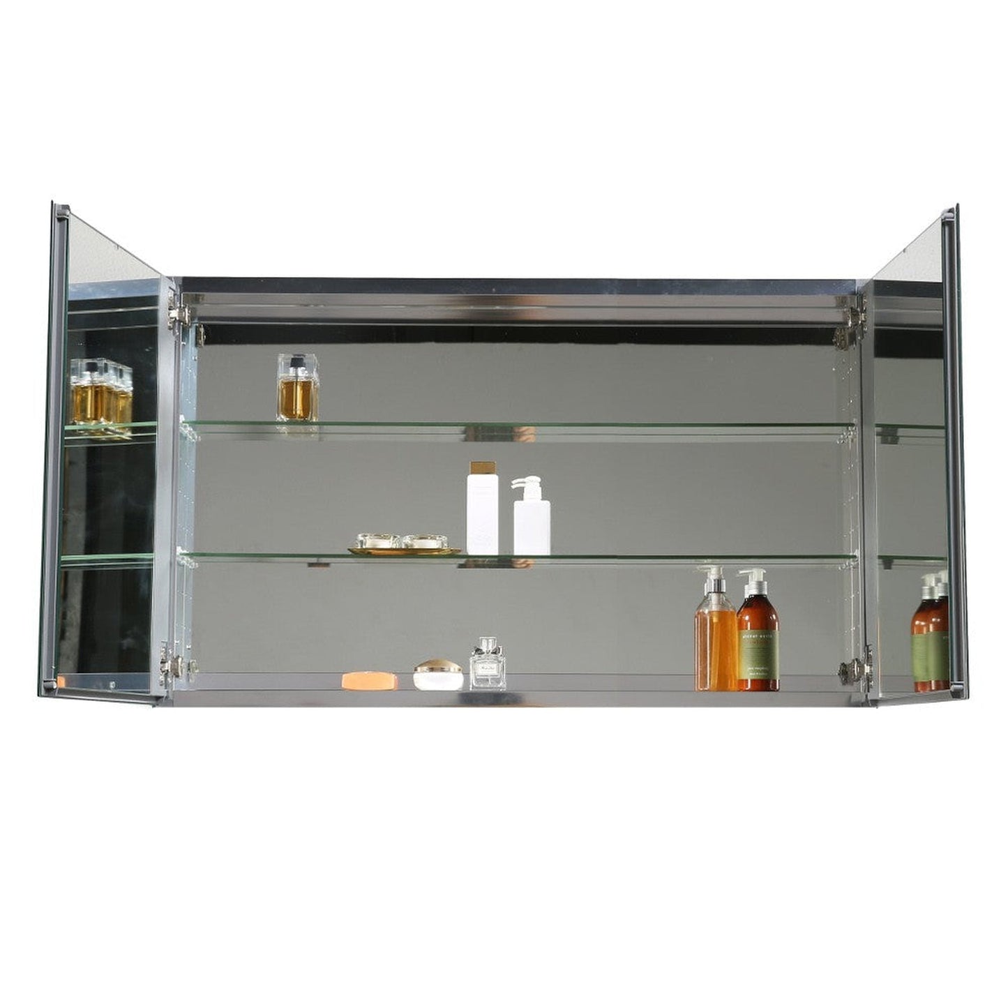 Eviva 48” x 27” Wall-Mounted Mirror Medicine Cabinet With Led Lights