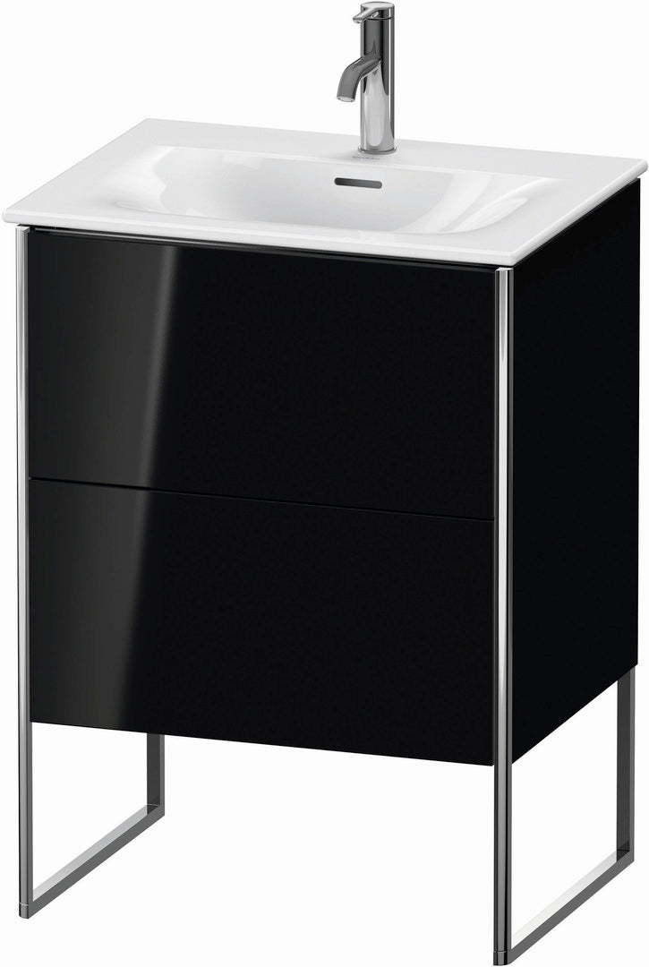 Duravit XSquare 24" Black Two Drawer Floorstanding Vanity Unit (XS452204040)