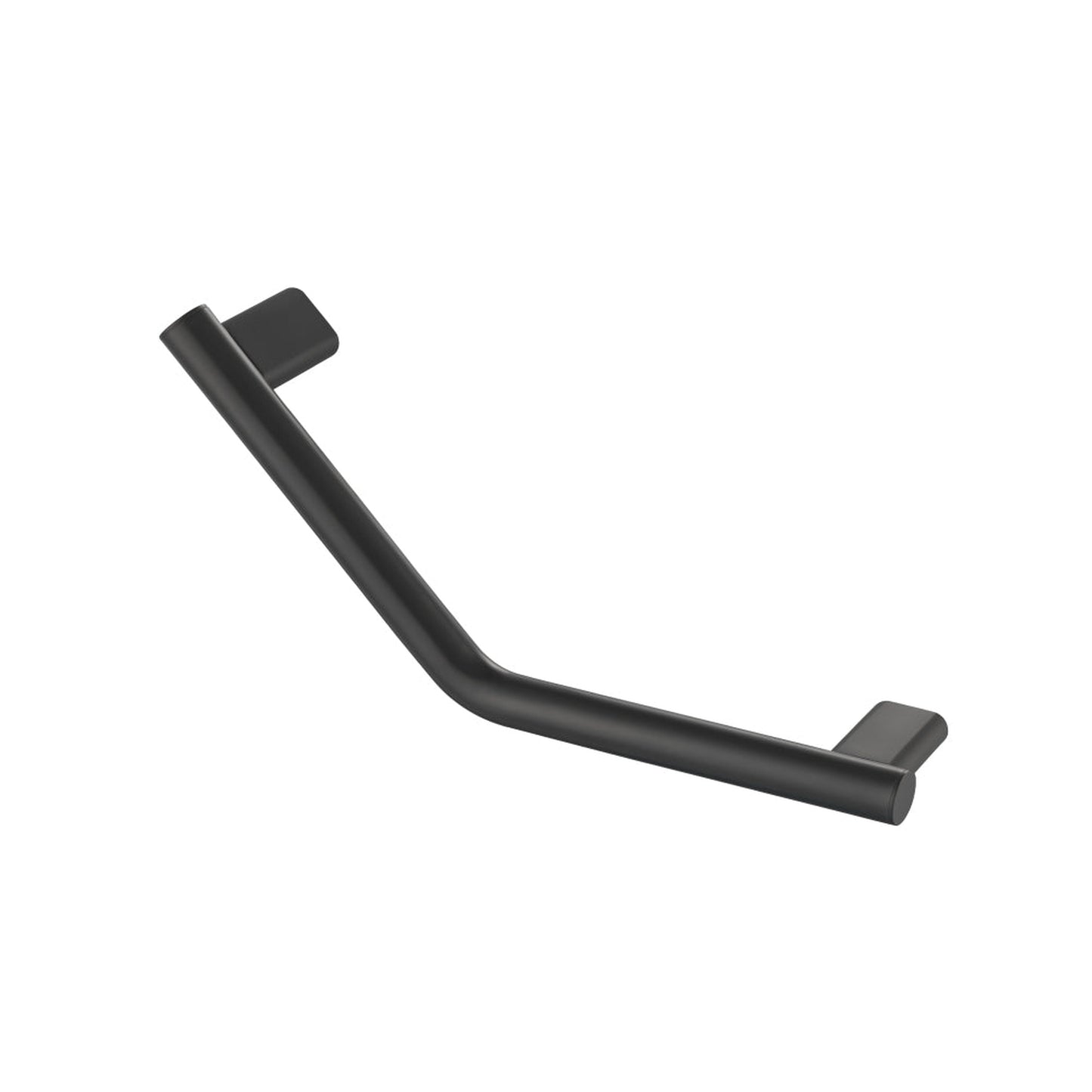 Flusso Faucets 18" Angled Shower Grab Bar in Matte Black