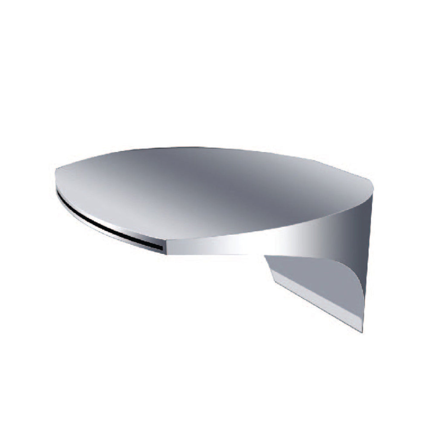 Flusso Faucets Cascade Waterfall Flow Tub Spout in Chrome