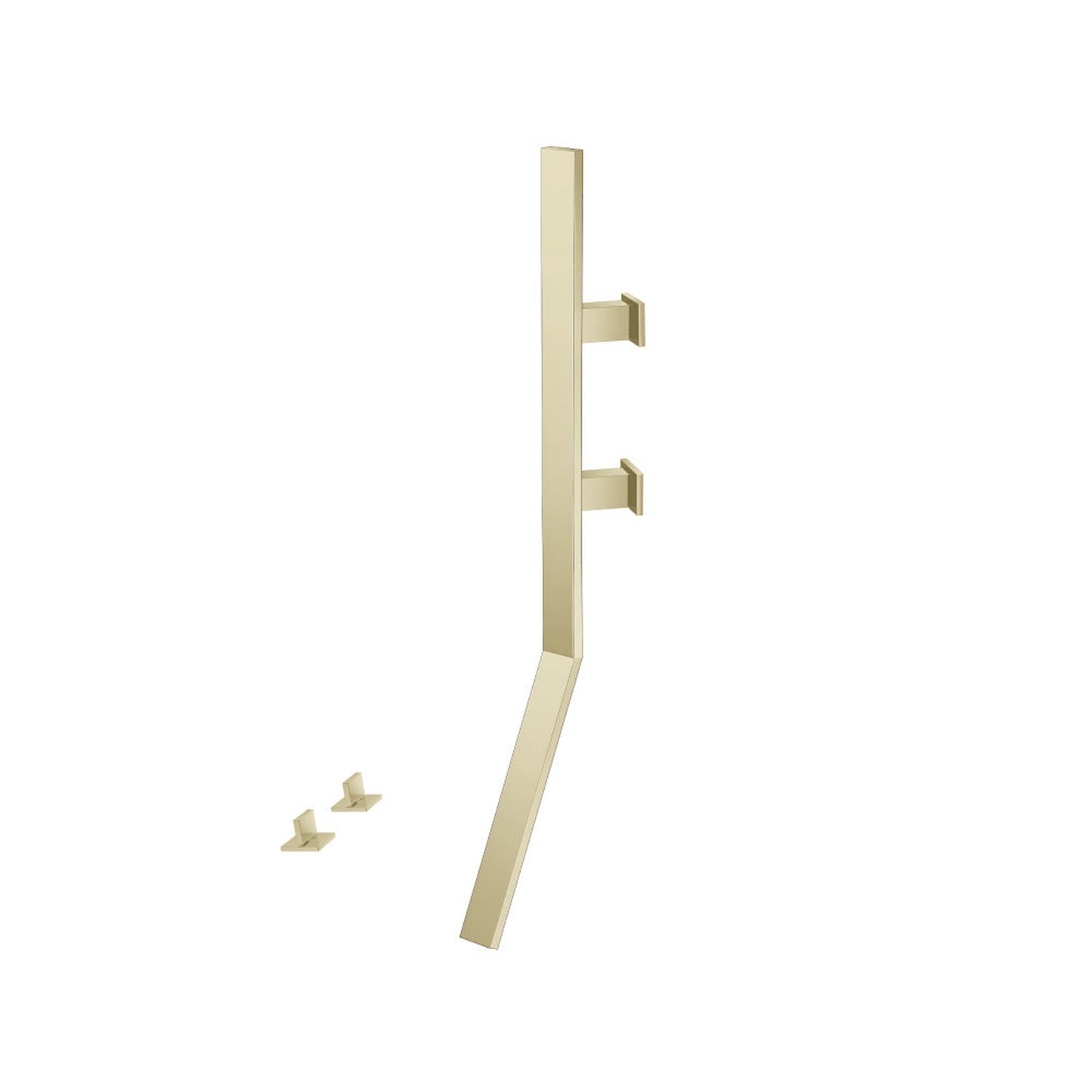 Flusso Faucets Infinity Wall Mount Faucet With Deck Handles in Light Tan