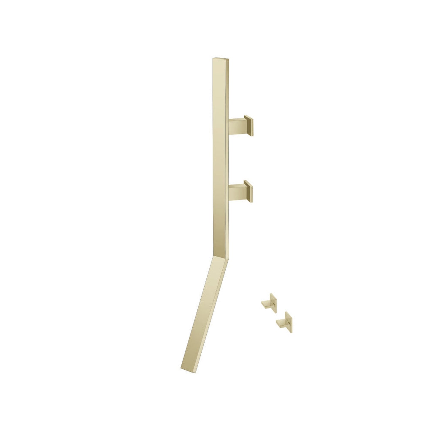 Flusso Faucets Infinity Wall Mount Faucet With Handles in Light Tan