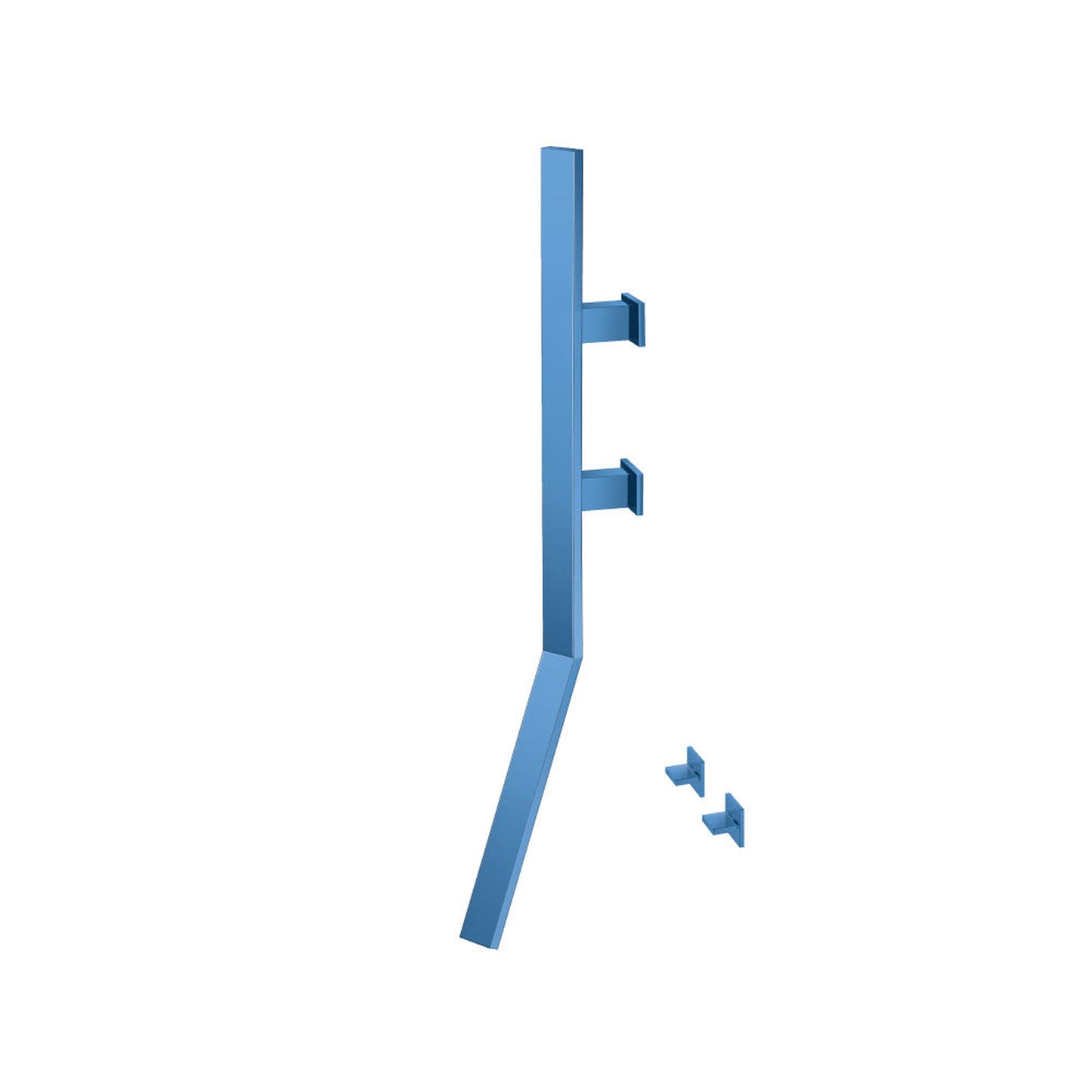 Flusso Faucets Infinity Wall Mount Faucet With Handles in Sky Blue