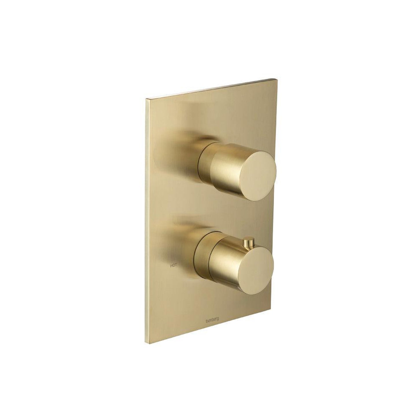 Flusso Faucets Serie 100 Trim for Thermostatic Valve in Satin Brass (100.4000TSB)