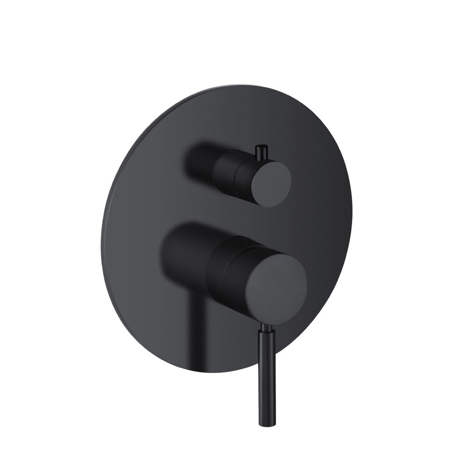 Flusso Faucets Serie 100 Two Output Tub / Shower Trim With Pressure Balance Valve in Matte Black (UF.2102MB)