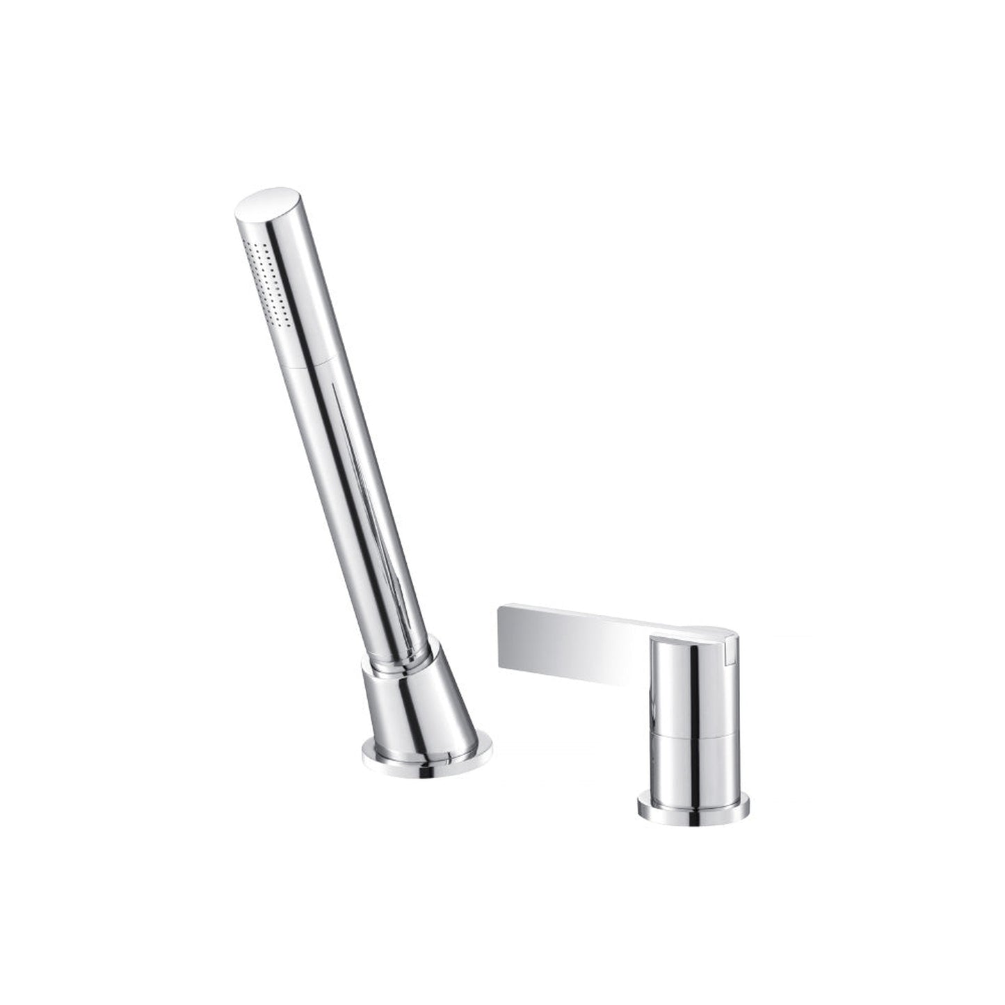 Flusso Faucets Serie 145 Deck Diverter With Holder and Hose in Chrome