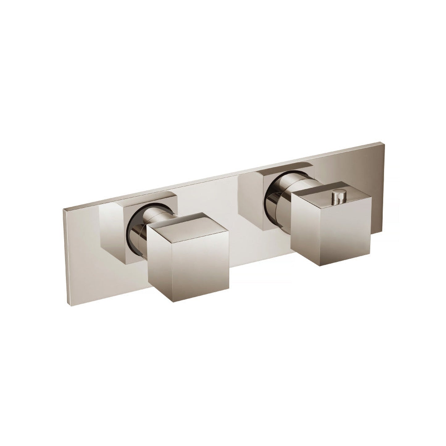 Flusso Faucets Serie 160 3/4" Single Output Horizontal Thermostatic Shower Valve and Trim in Polished Nickel (160.2693PN)