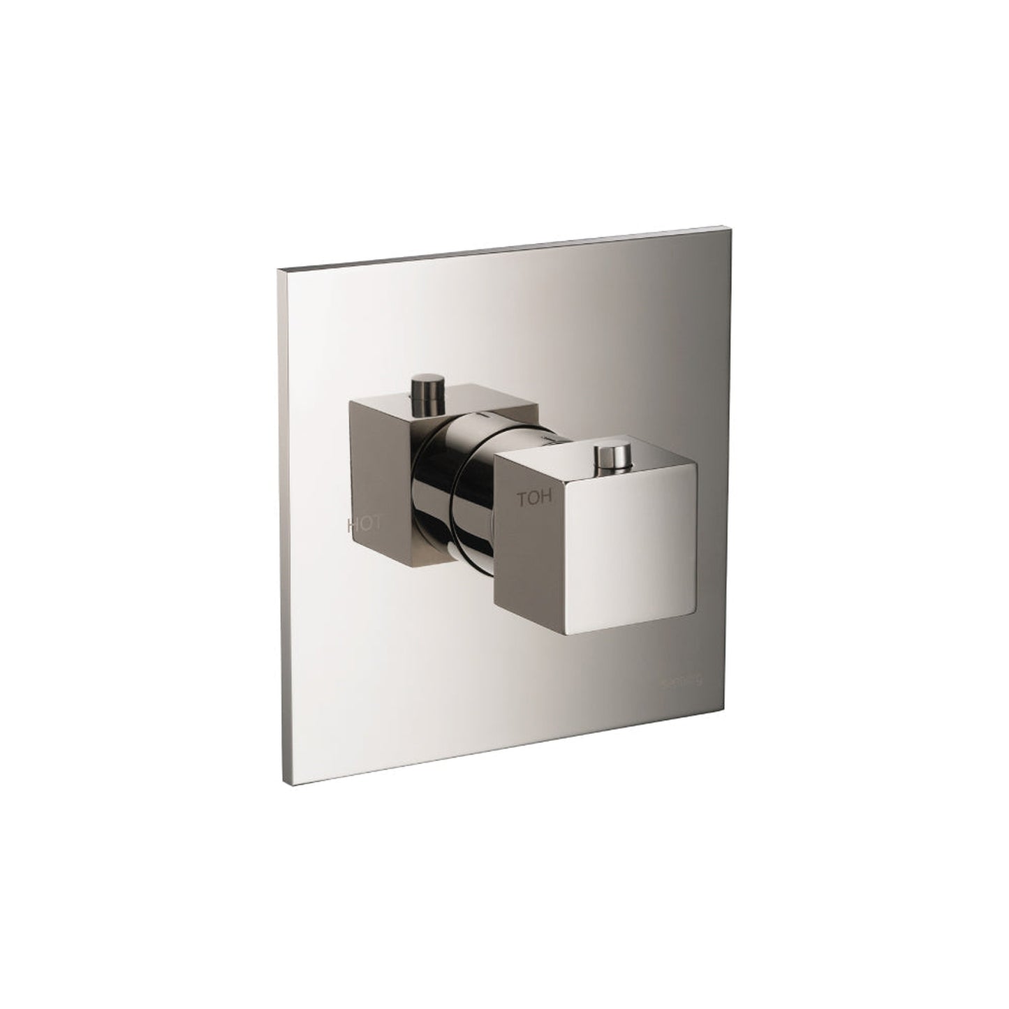 Flusso Faucets Serie 160 3/4" Single Output Thermostatic Valve With Trim in Polished Nickel