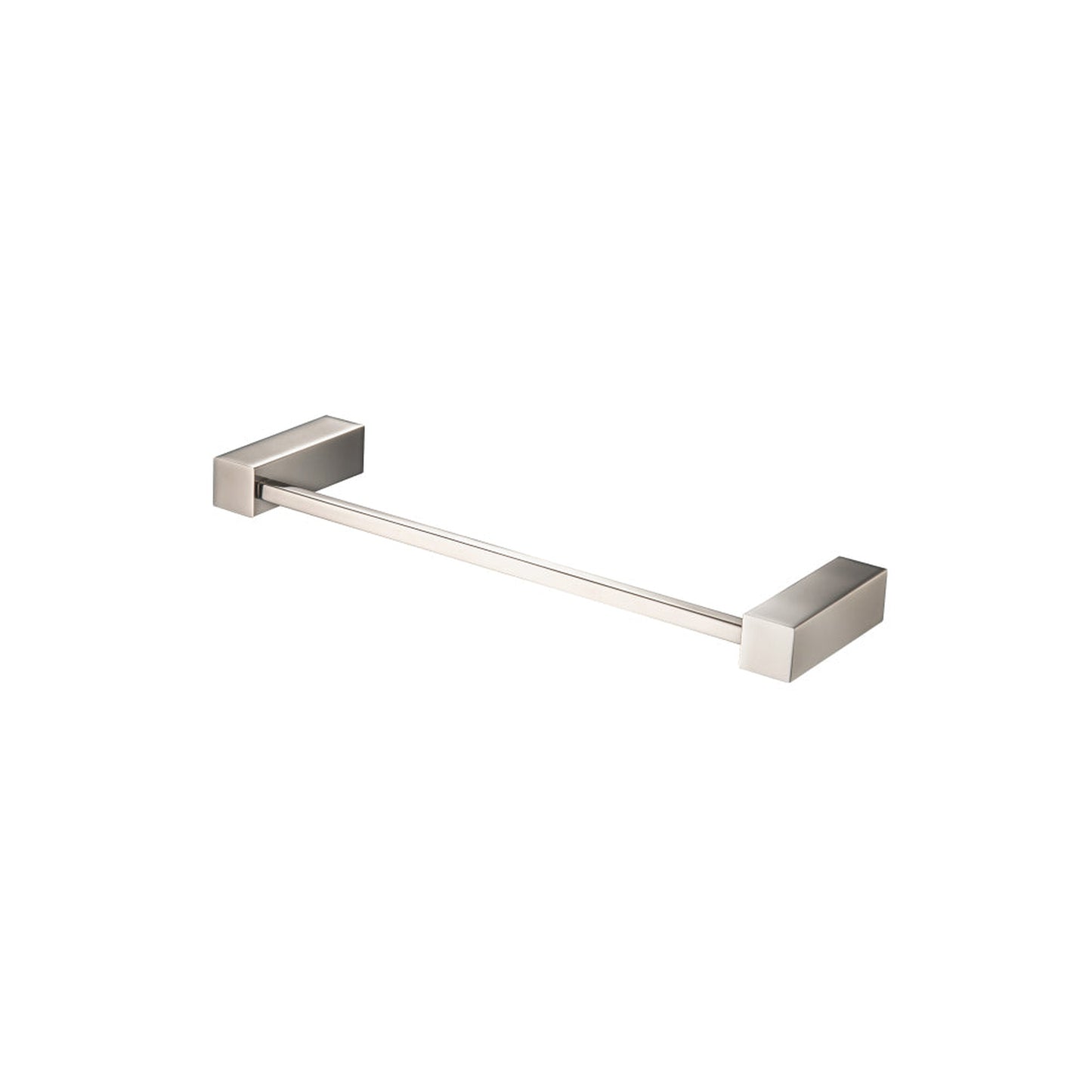 Flusso Faucets Serie 160 8" Brass Towel Ring / Mini Towel Bar in Polished Nickel