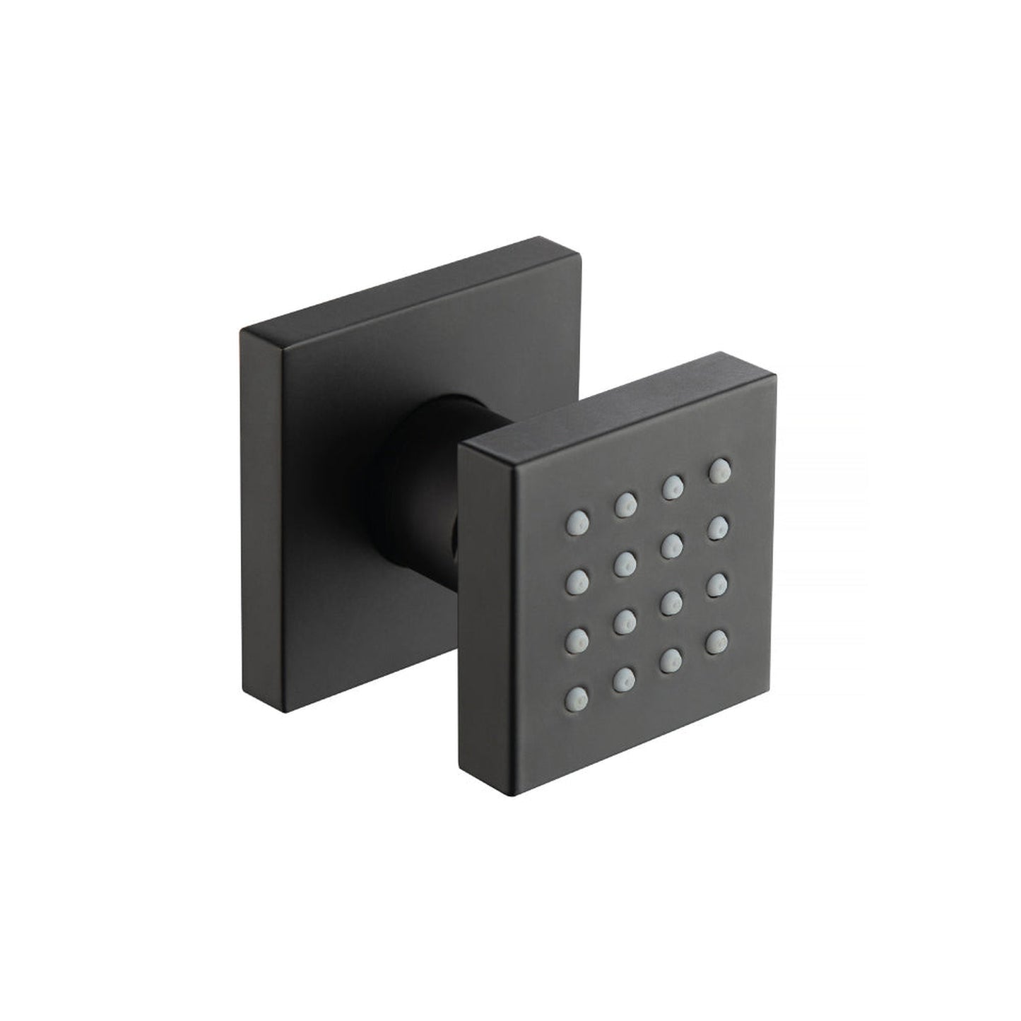 Flusso Faucets Serie 160 Body Jet With Swivel Action in Matte Black