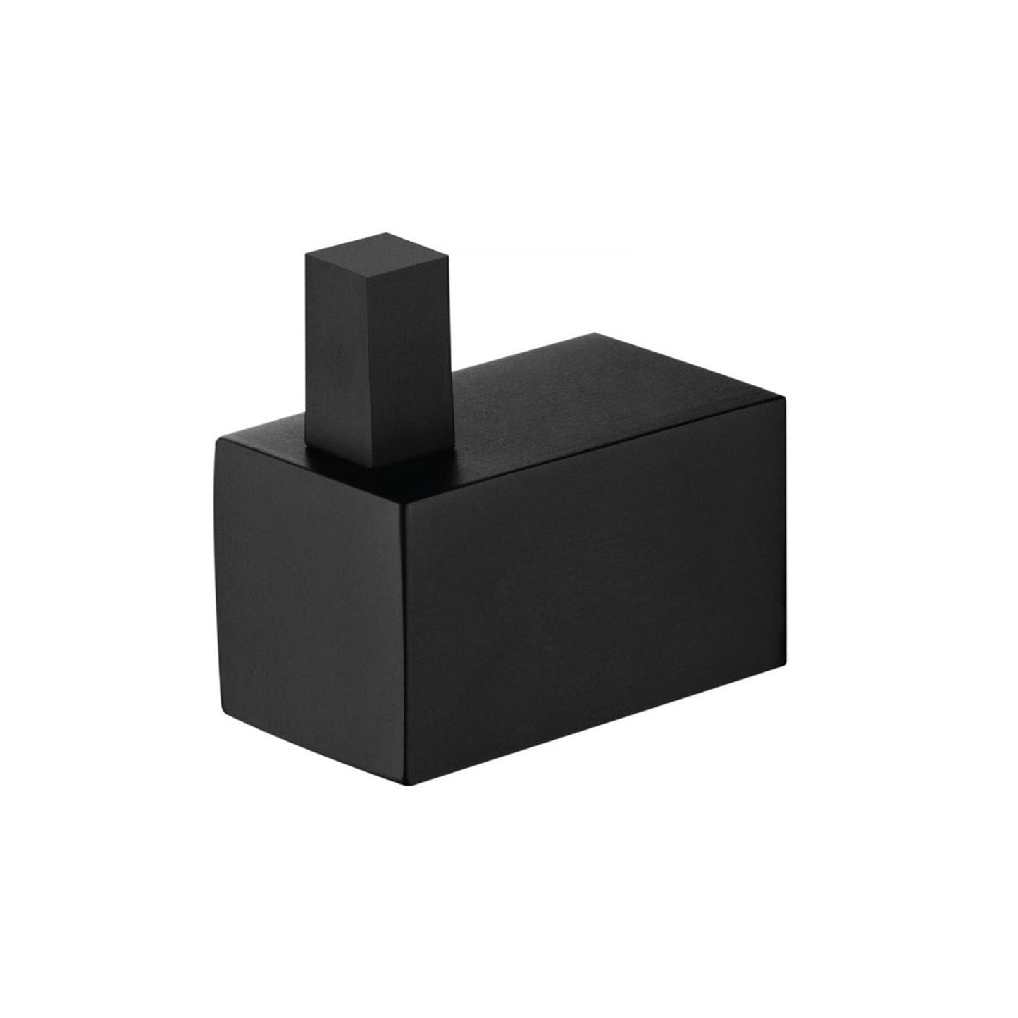 Flusso Faucets Serie 160 Single Hook Brass Bathroom Towel / Robe Hook in Matte Black