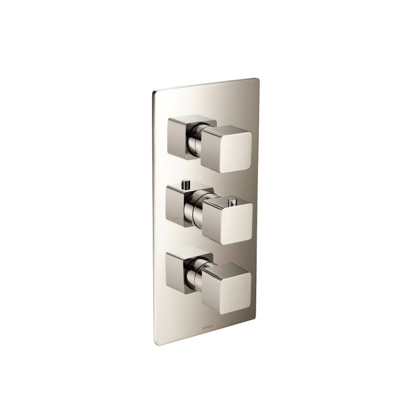 Flusso Faucets Serie 196 3/4" Four Output Thermostatic Valve and Trim in Polished Nickel