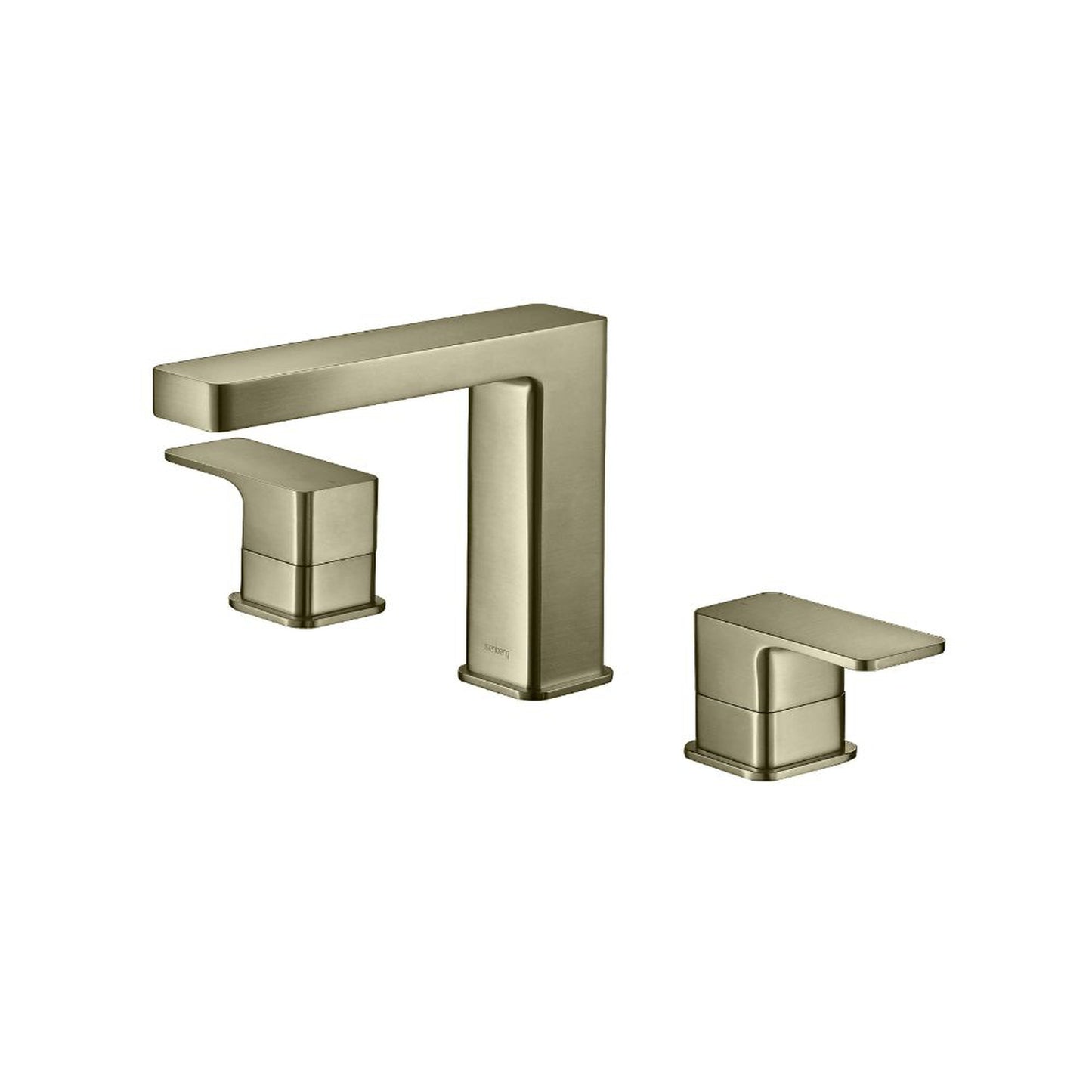 Flusso Faucets Serie 196 8" Widespread Three Hole Two Handle Bathroom Faucet in Light Verde