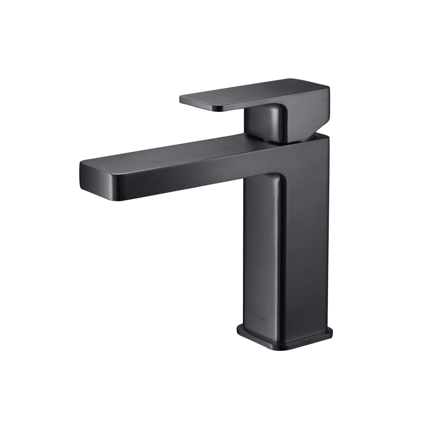 Flusso Faucets Serie 196 Single Hole Top Handle Bathroom Faucet in Rock Grey