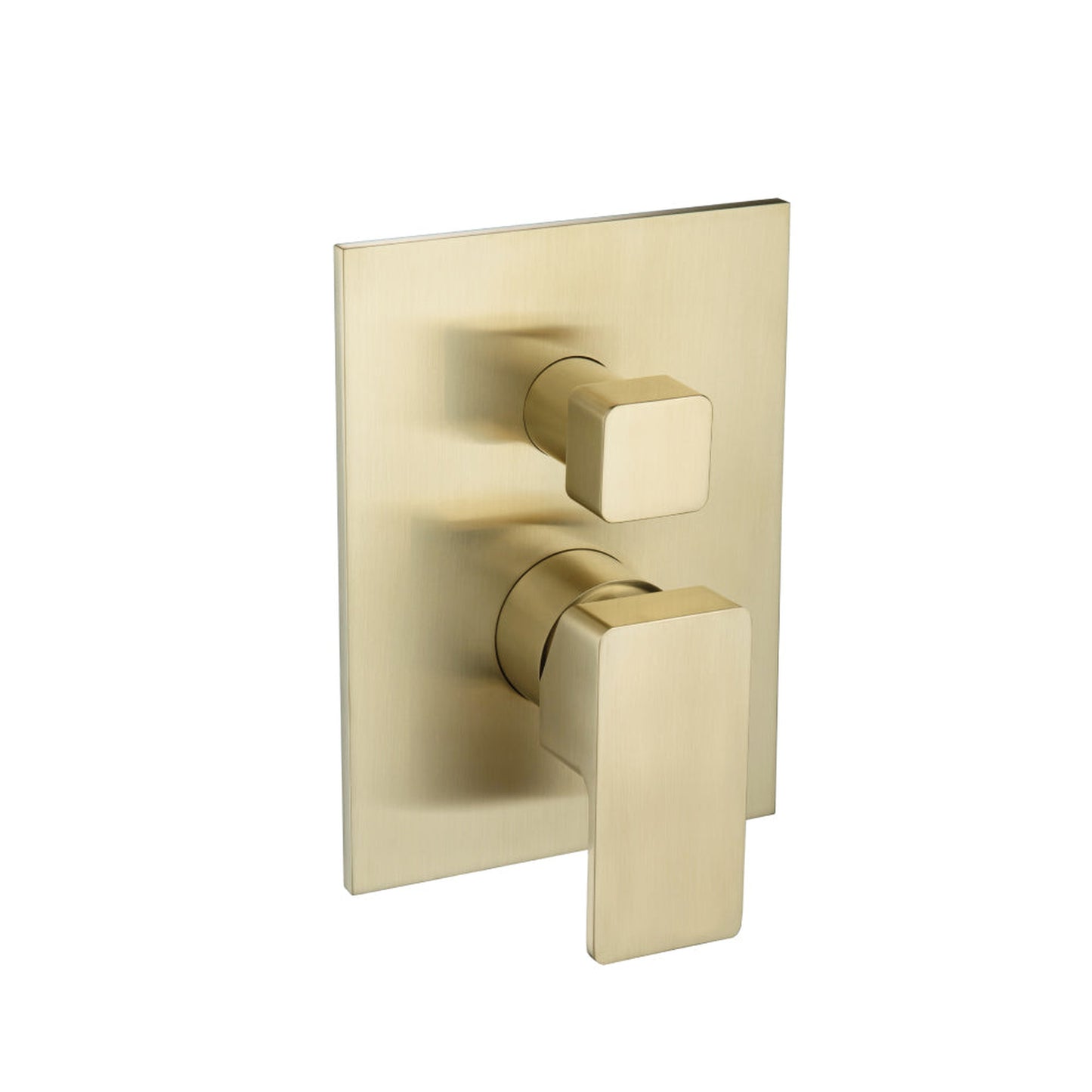 Flusso Faucets Serie 196 Two Output Tub / Shower Trim With Pressure Balance Valve in Satin Brass