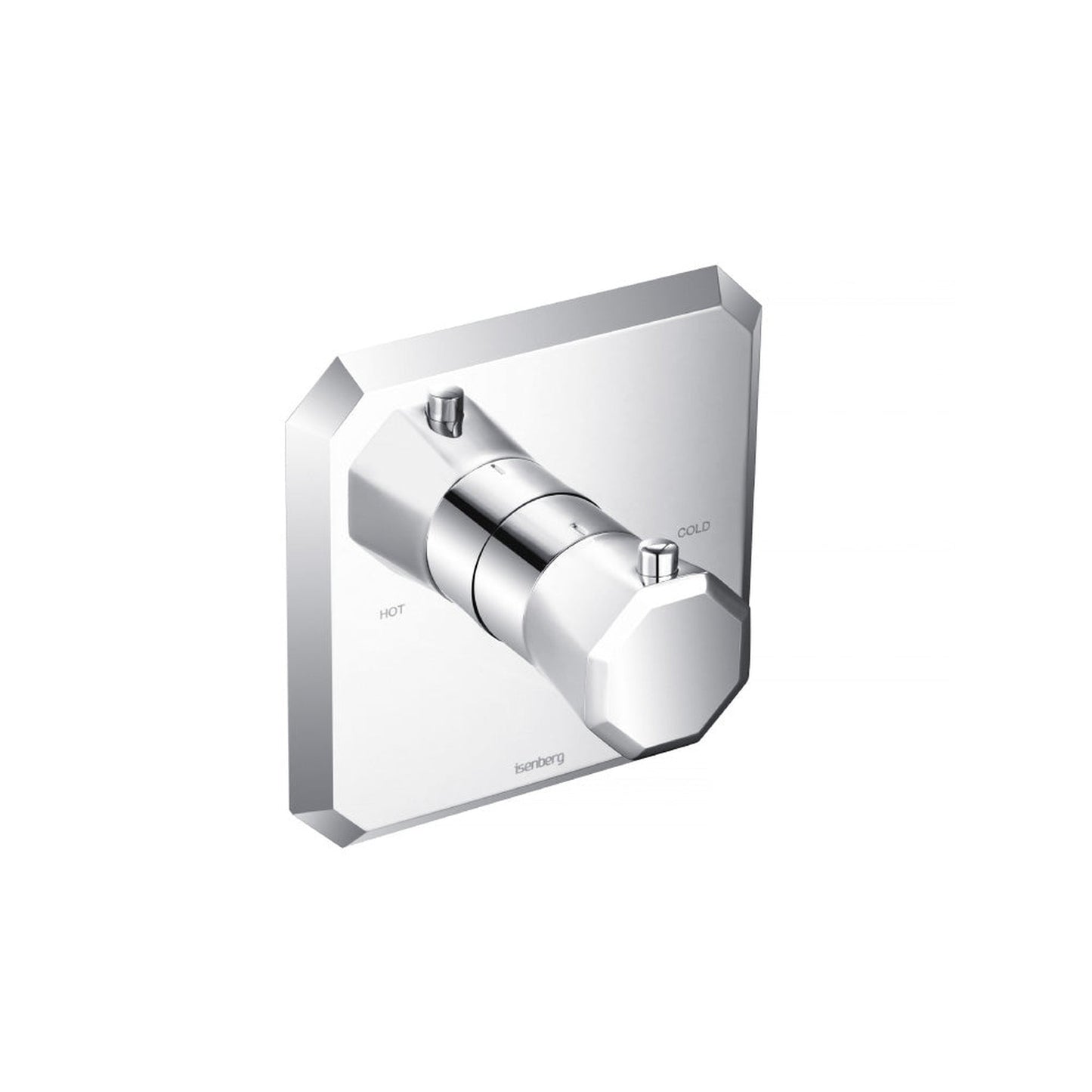 Flusso Faucets Serie 230 3/4" Single Output Thermostatic Valve With Trim in Chrome