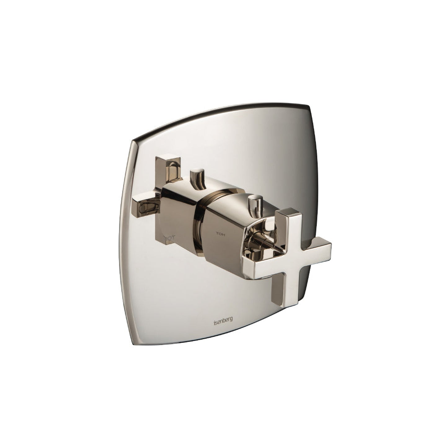 Flusso Faucets Serie 240 3/4" Single Output Thermostatic Valve With Trim in Polished Nickel