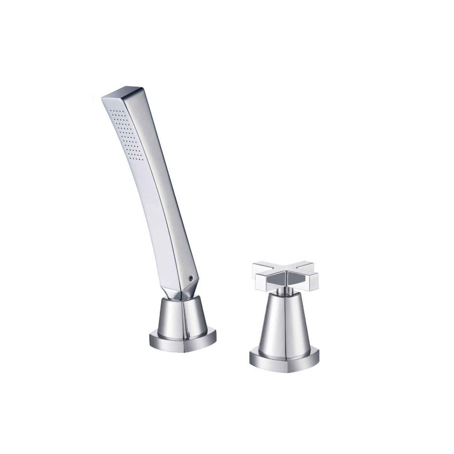 Flusso Faucets Serie 240 Deck Diverter With Holder and Hose in Chrome