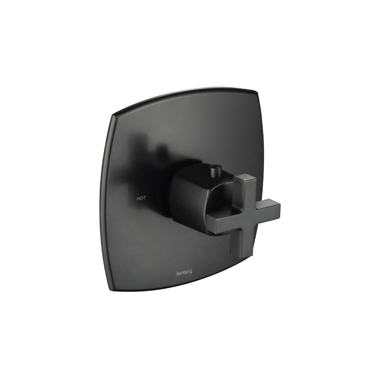 Flusso Faucets Serie 240 Single Output Trim for 3/4" Thermostatic Valve in Matte Black