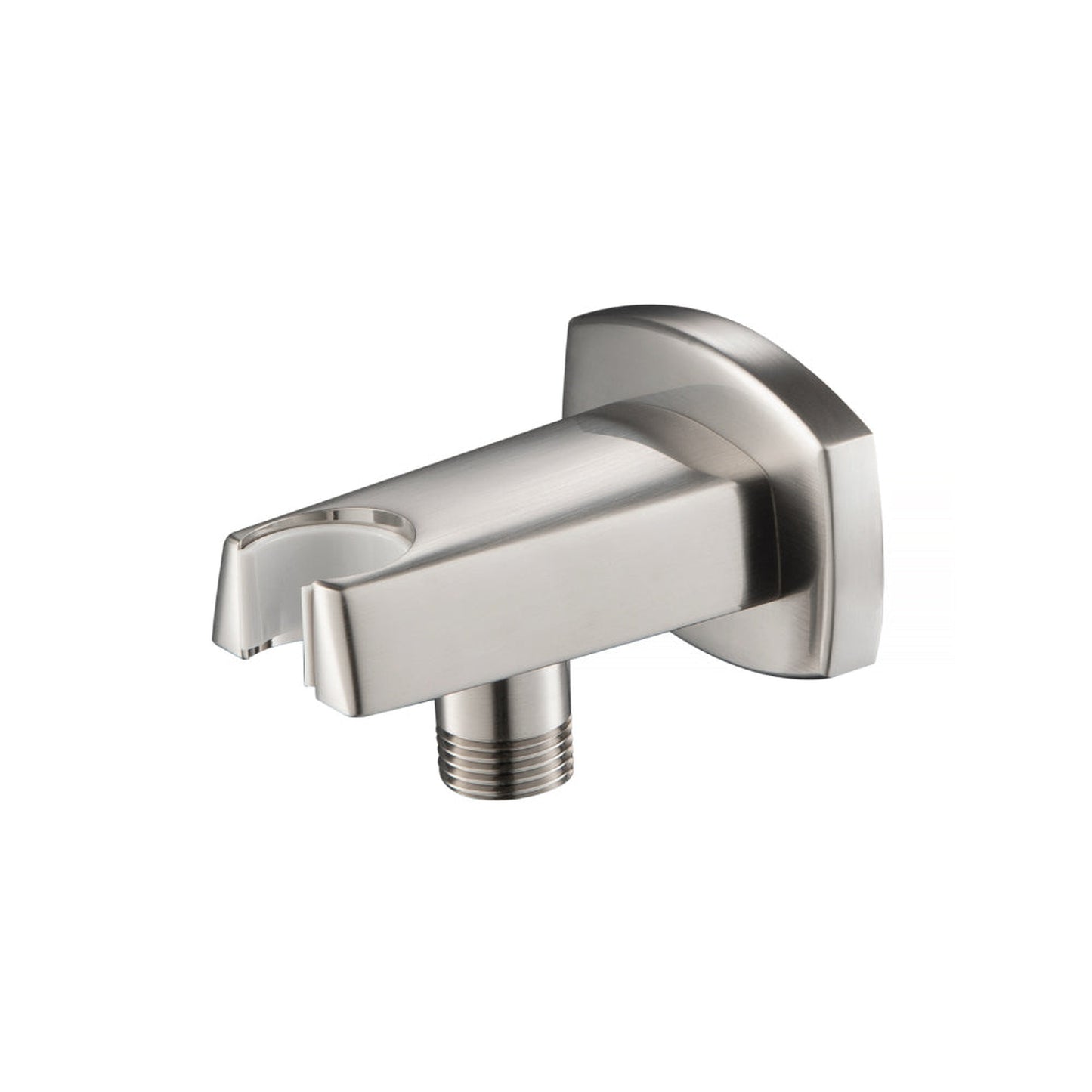 Flusso Faucets Serie 240 Wall Elbow With Combo Holder in Brushed Nickel