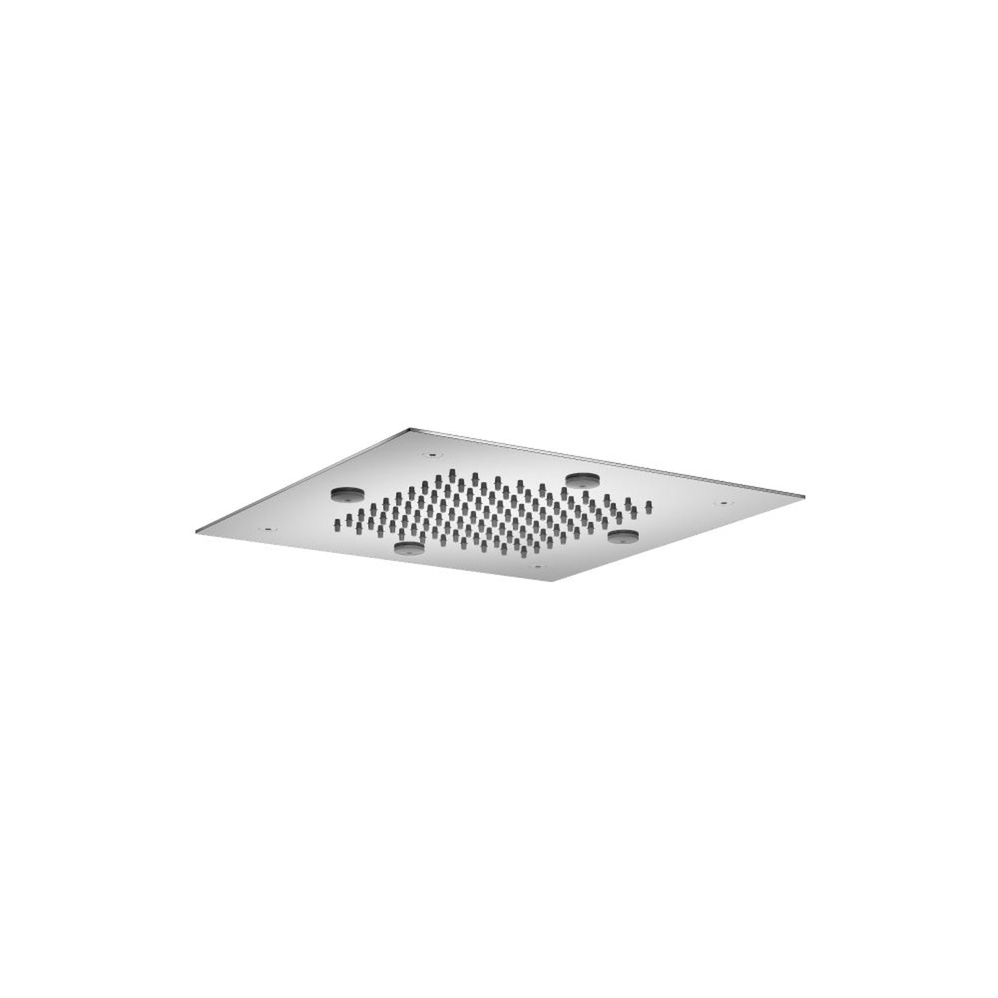 Flusso Faucets Universal Fixtures 12" Stainless Steel Flush Mount Rainhead With Mist Flow in Chrome