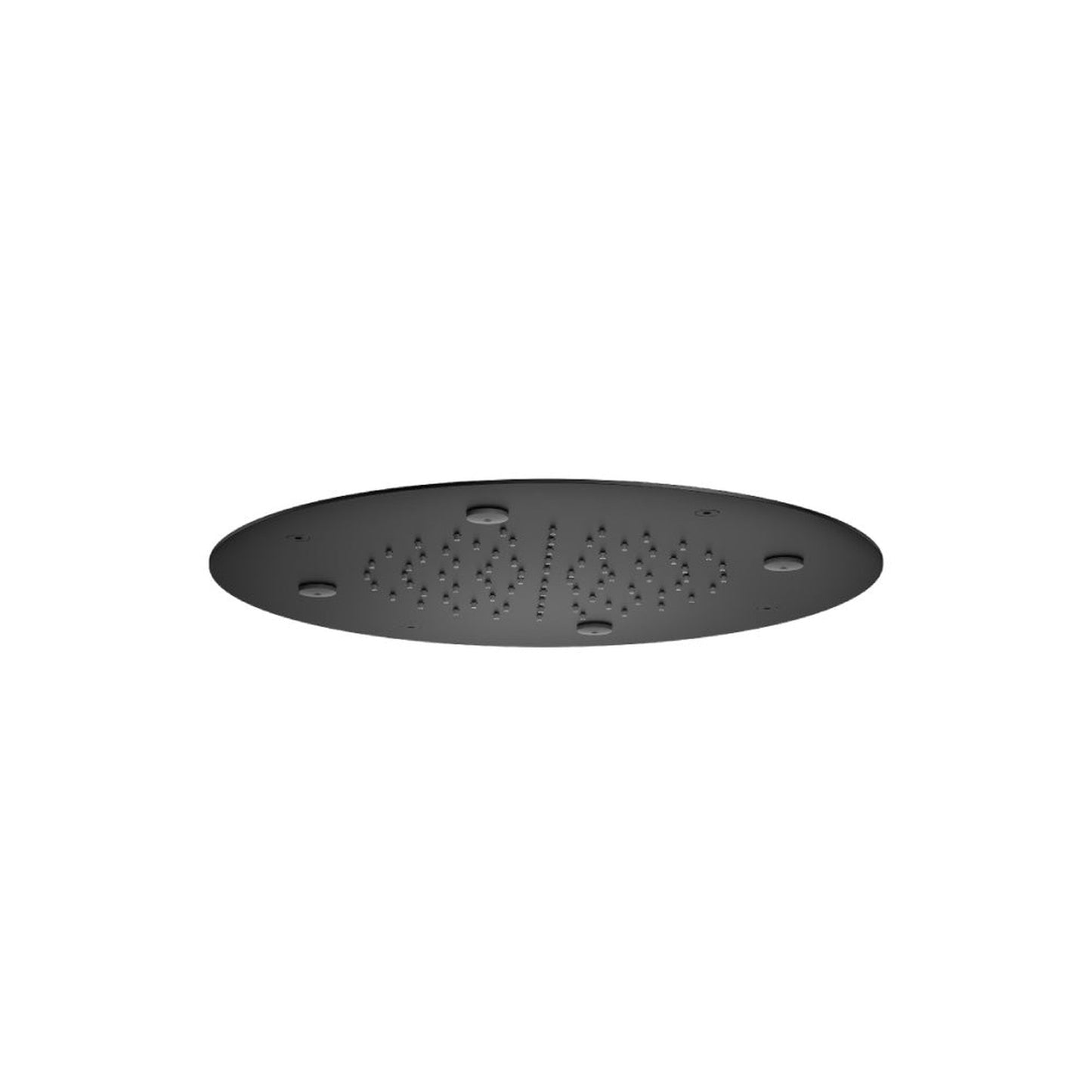 Flusso Faucets Universal Fixtures 15" Stainless Steel Flush Mount Rainhead With Mist Flow in Matte Black (MSS.15RMB)