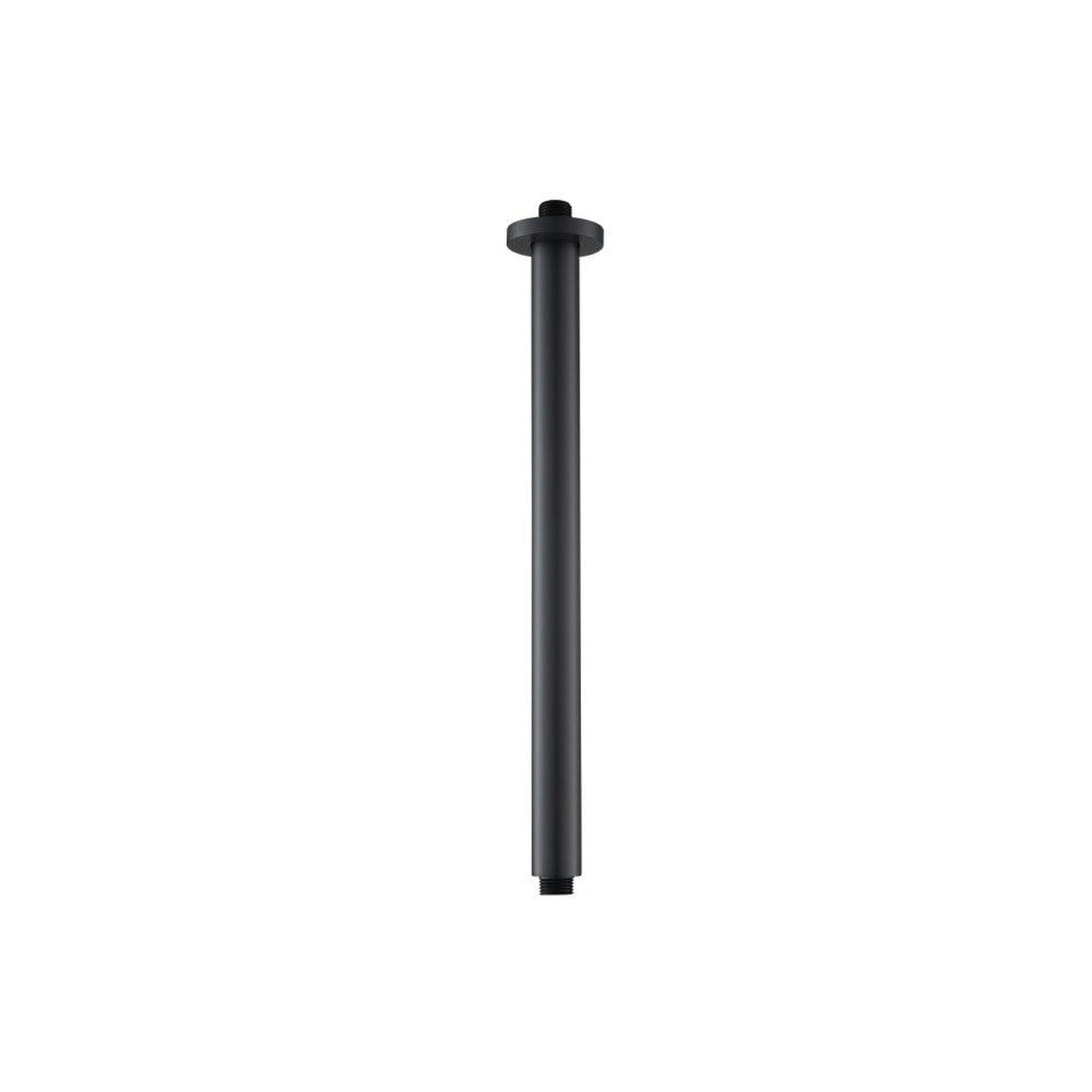 Flusso Faucets Universal Fixtures 16" Ceiling Mount Shower Arm in Matte Black (100.16CSAMB)
