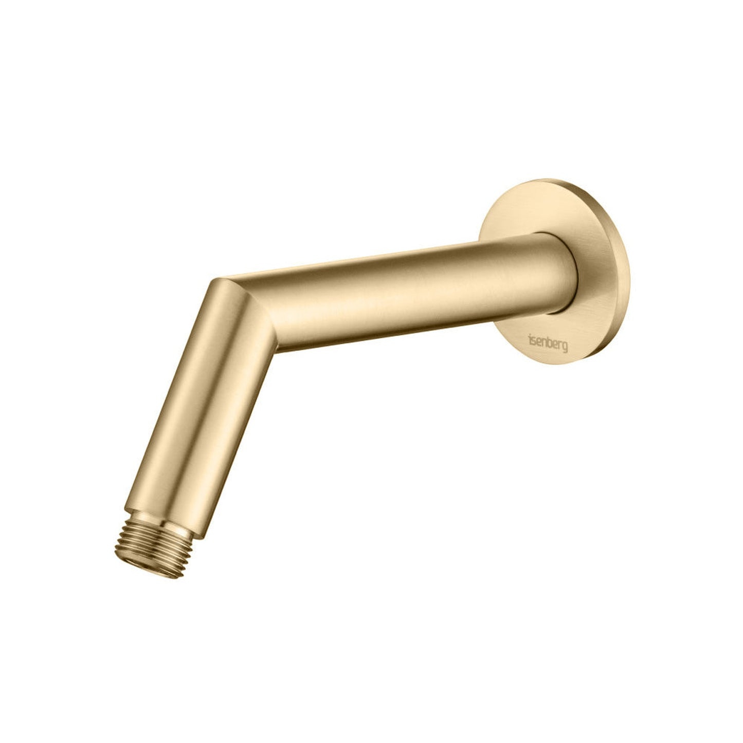 Flusso Faucets Universal Fixtures 7" Brushed Bronze PVD Round Shower Arm With Flange With Flange
