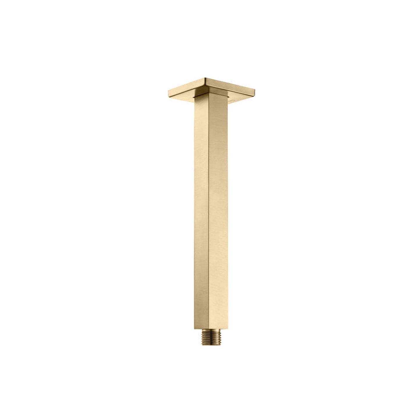 Flusso Faucets Universal Fixtures 8" Brushed Bronze PVD Ceiling Mount Shower Arm
