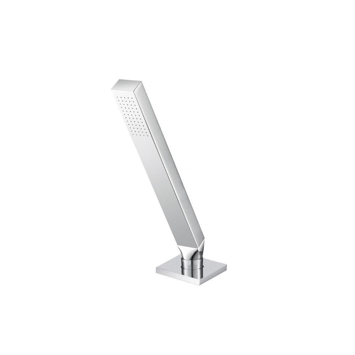 Flusso Faucets Universal Fixtures Deck Mount Hand Held Holder With Hose in Chrome (HS1280CP)