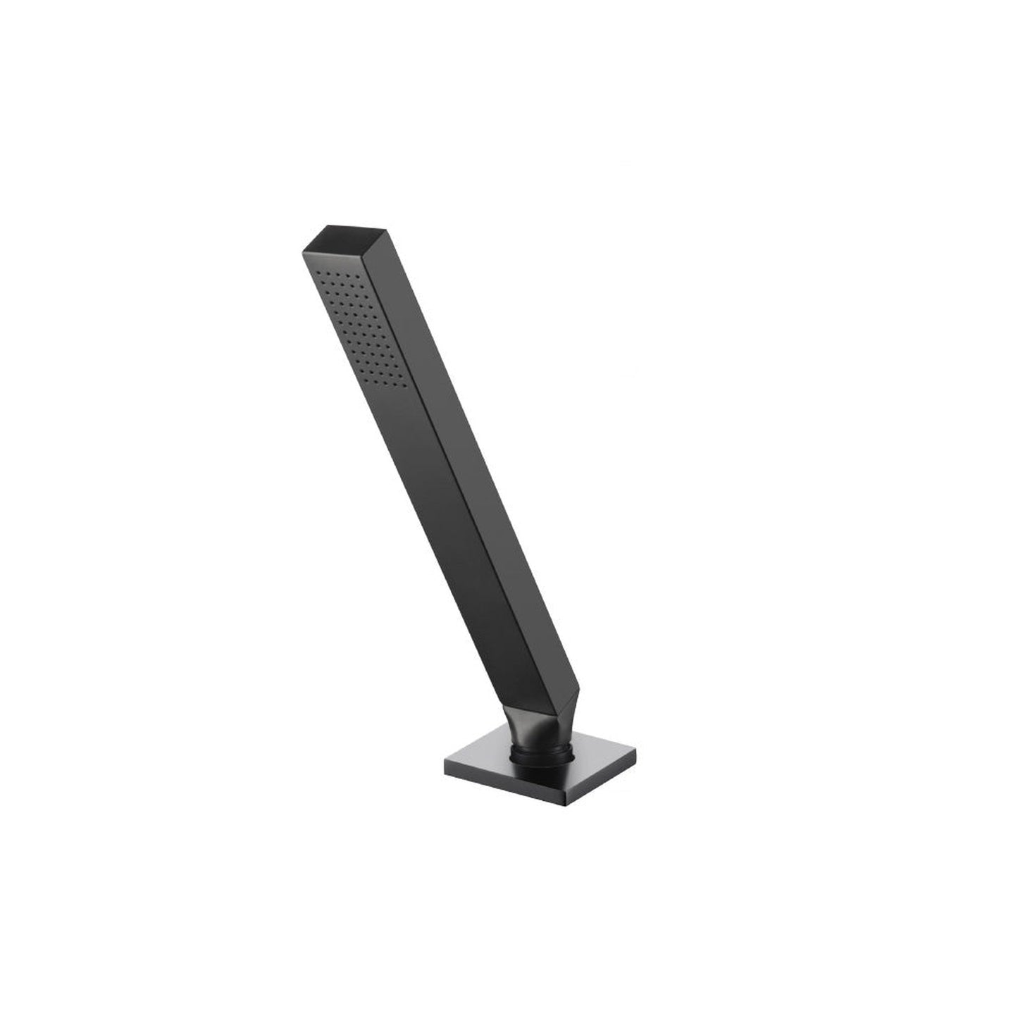 Flusso Faucets Universal Fixtures Deck Mount Hand Held Holder With Hose in Matte Black (HS1280MB)