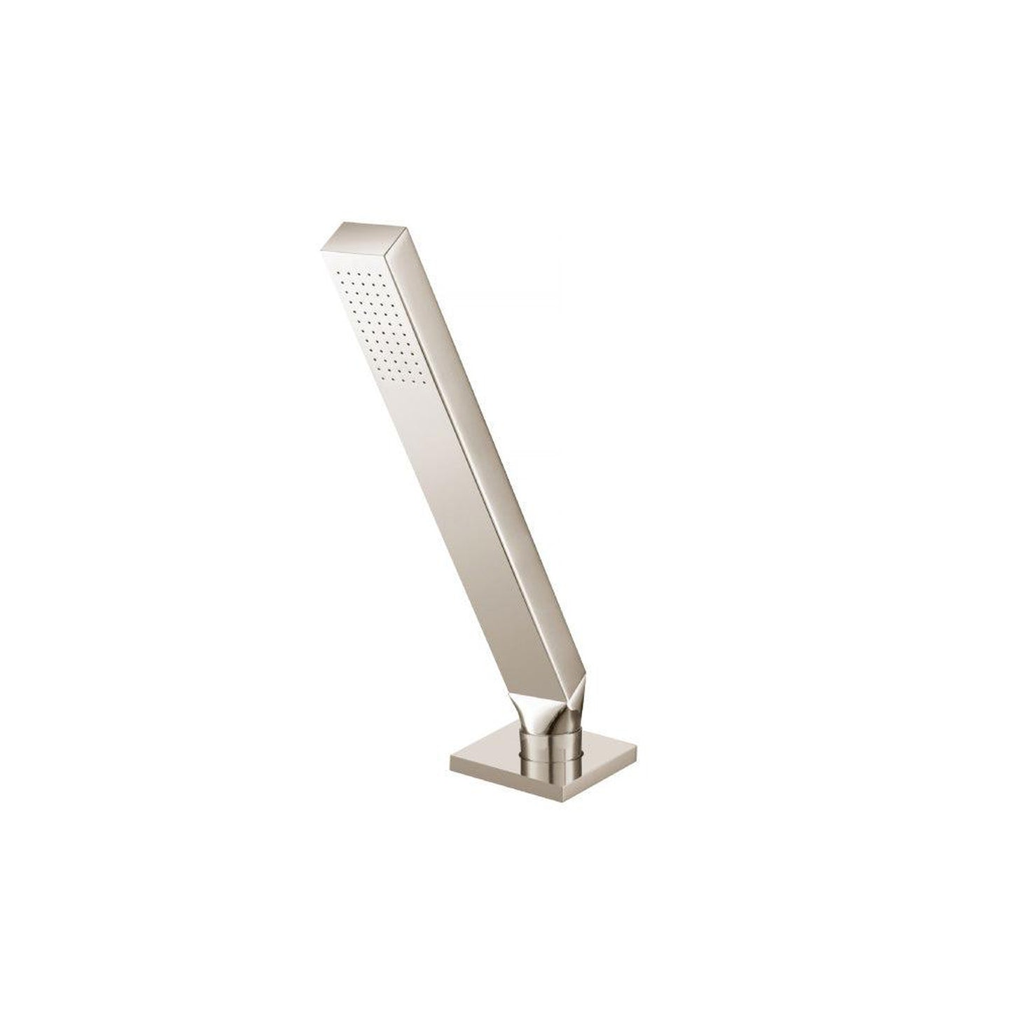 Flusso Faucets Universal Fixtures Deck Mount Hand Held Holder With Hose in Polished Nickel (HS1280PN)